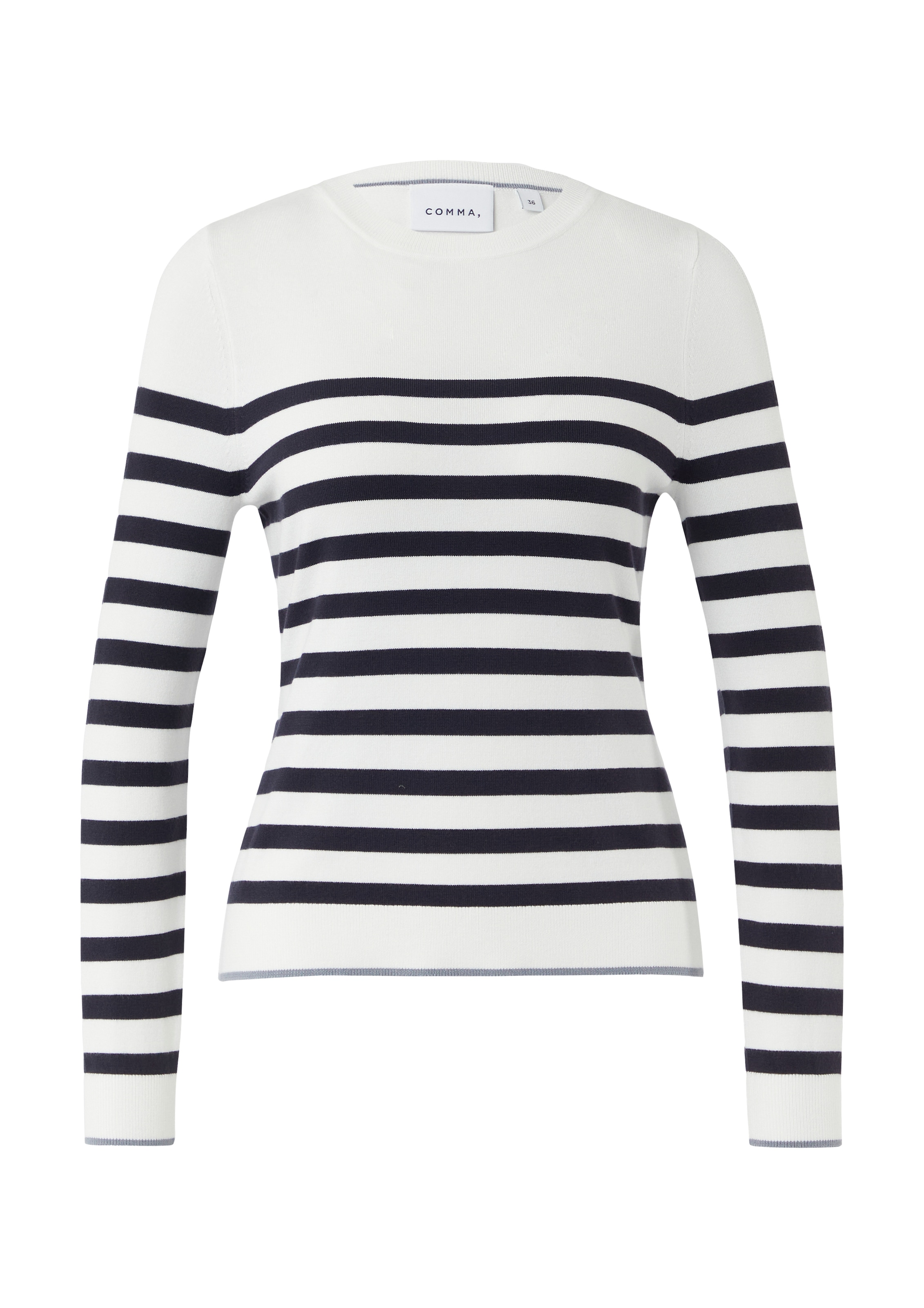 Comma Strickpullover mit Streifenmuster