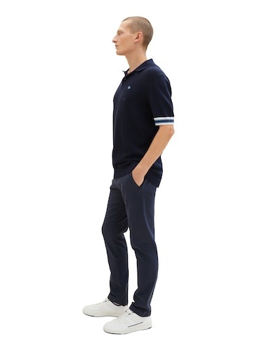 TOM TAILOR Chinohose, (2 tlg., inklusive Gürtel), mit dezenter Struktur