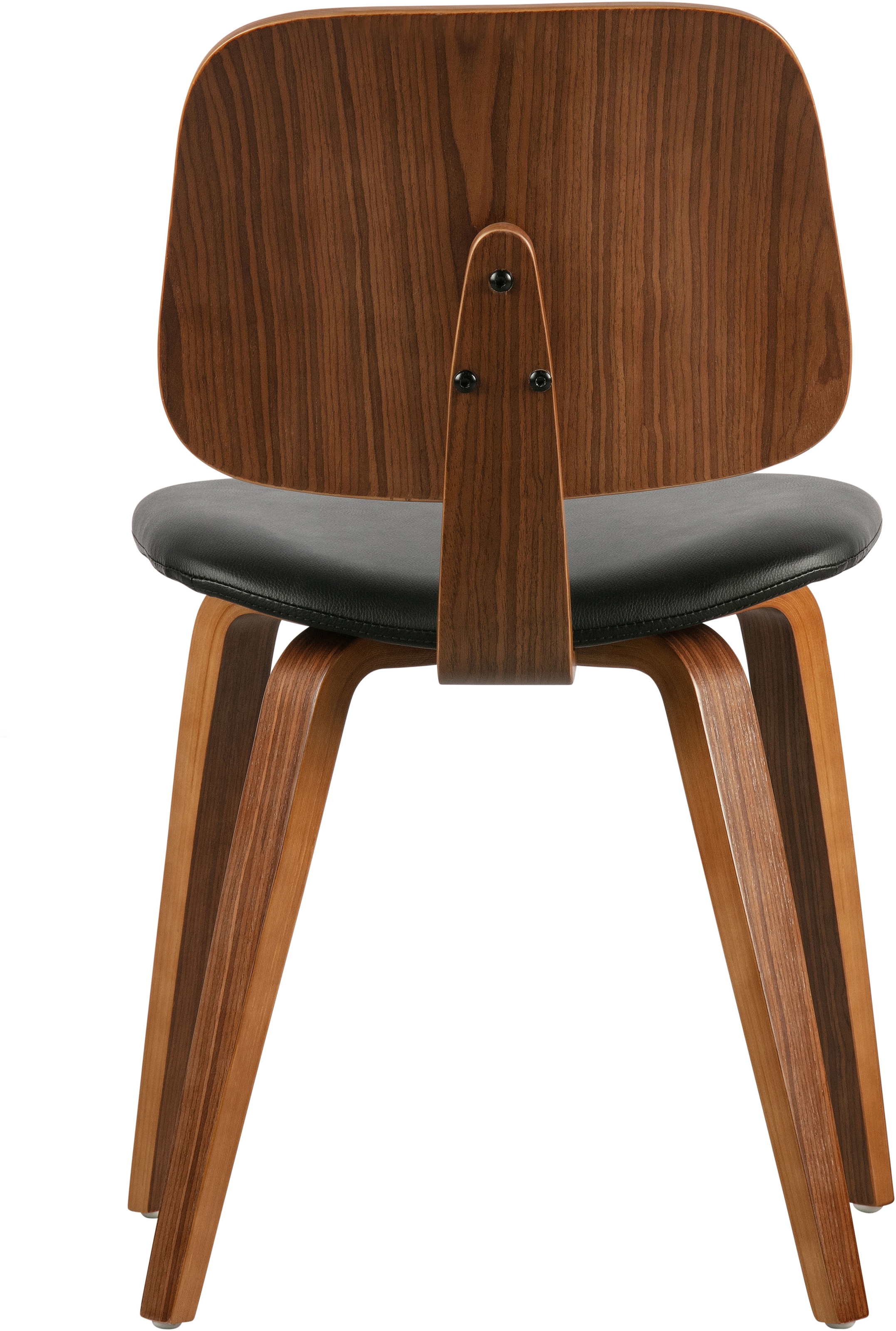 WOOOD Esszimmerstuhl »Classic mit Kunstleder-Bezug, B 48 x T 50 x H 81 cm« () Walnussfurnier-Gestell, Tragkraft 130 kg, Pfleiglicht