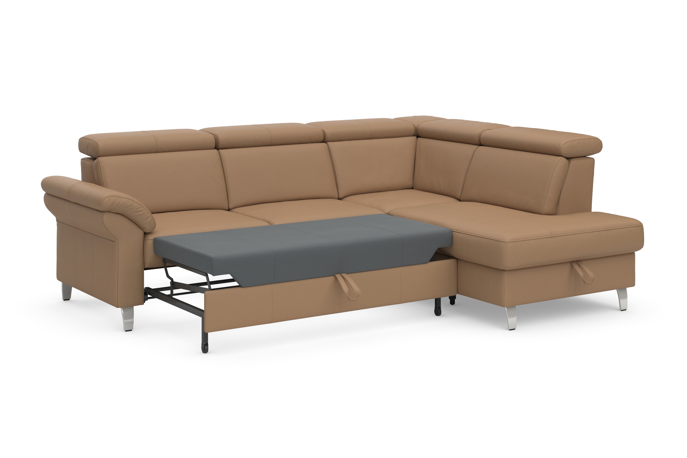 sit&more Ecksofa, inklusive Kopfteilverstellung, wahlweise mit Bettfunktion und Bettkasten