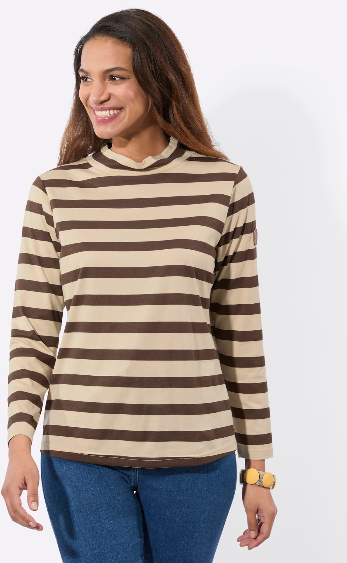 Casual Looks Stehkragenshirt »Stehkragen-Shirt« 1