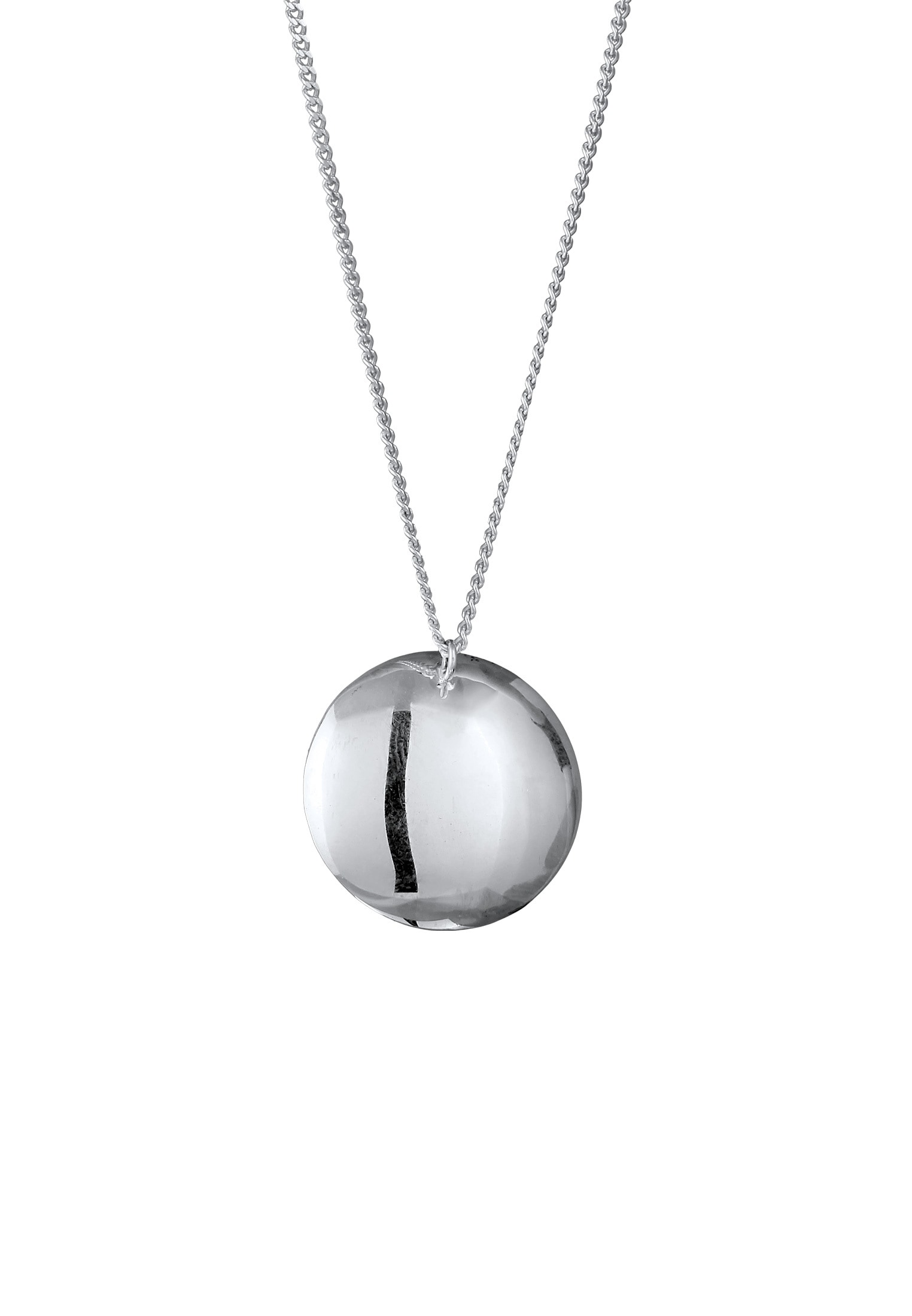 Nenalina Kette mit Anhänger »Halskette Anhänger Plättchen Gebürstet 925 Sterling Silber«