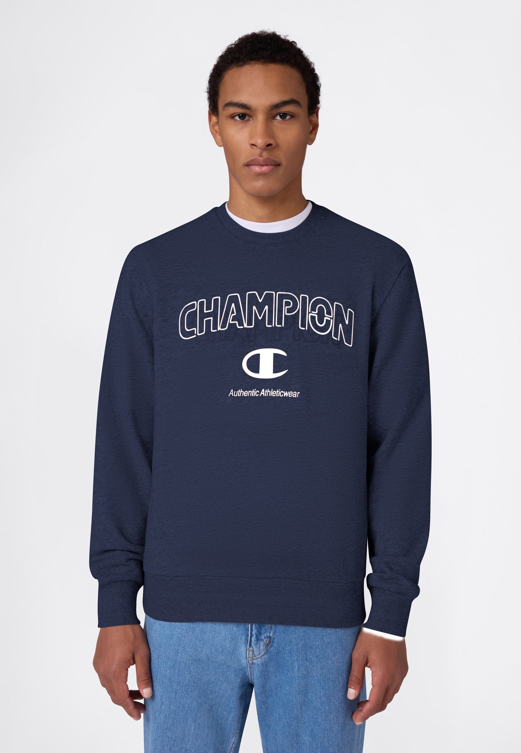 Champion Sweatshirt »Graphic Terry Crewneck Sweatshirt«, mit Rundhalsausschnitt, sportlicher Schnitt, ohne Verschluss

