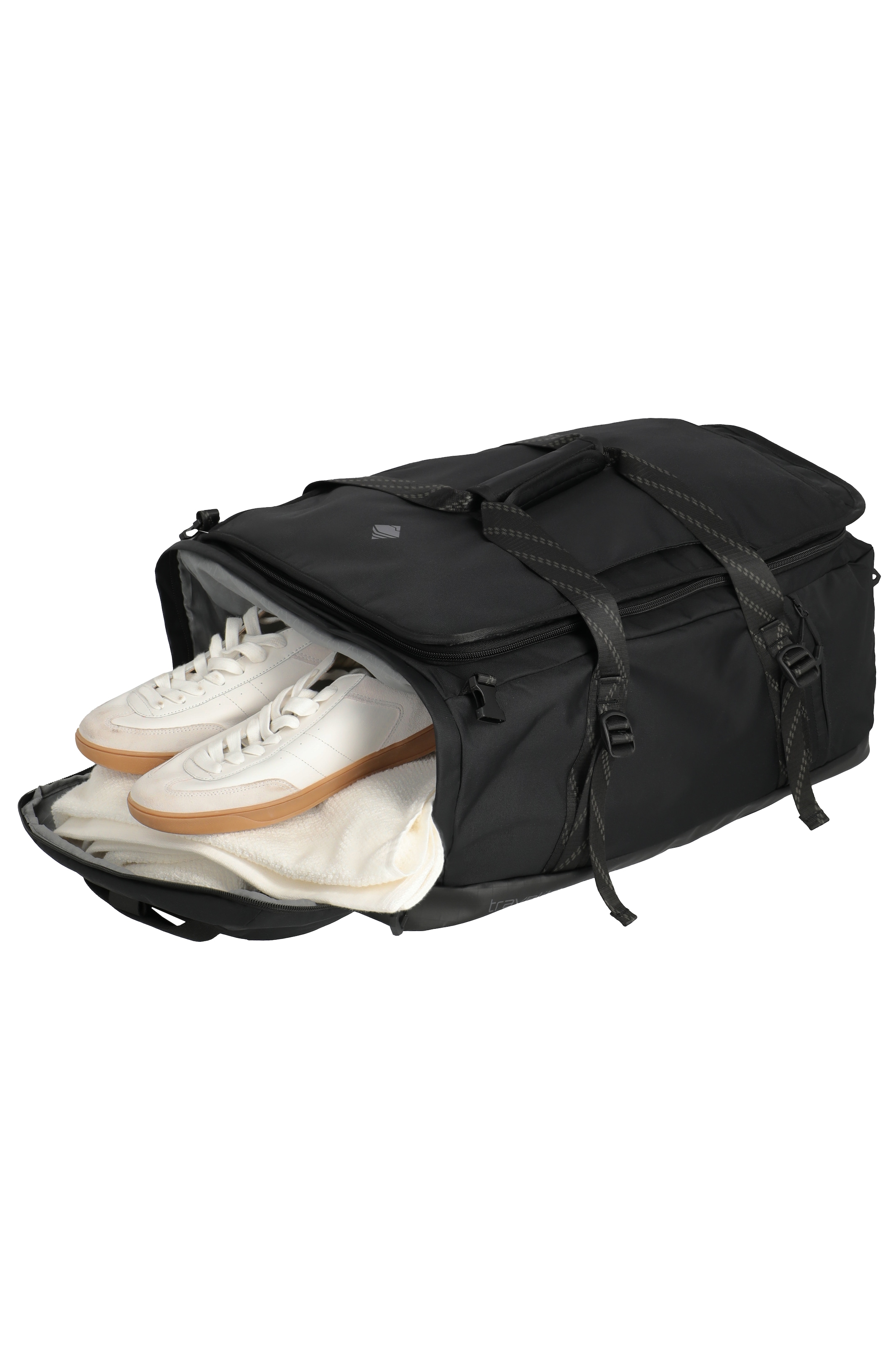travelite Reisetasche »VENTURE LINE Duffle Bag« aus robustem Nylon mit flexiblen Trageoptionen und Schuhfach