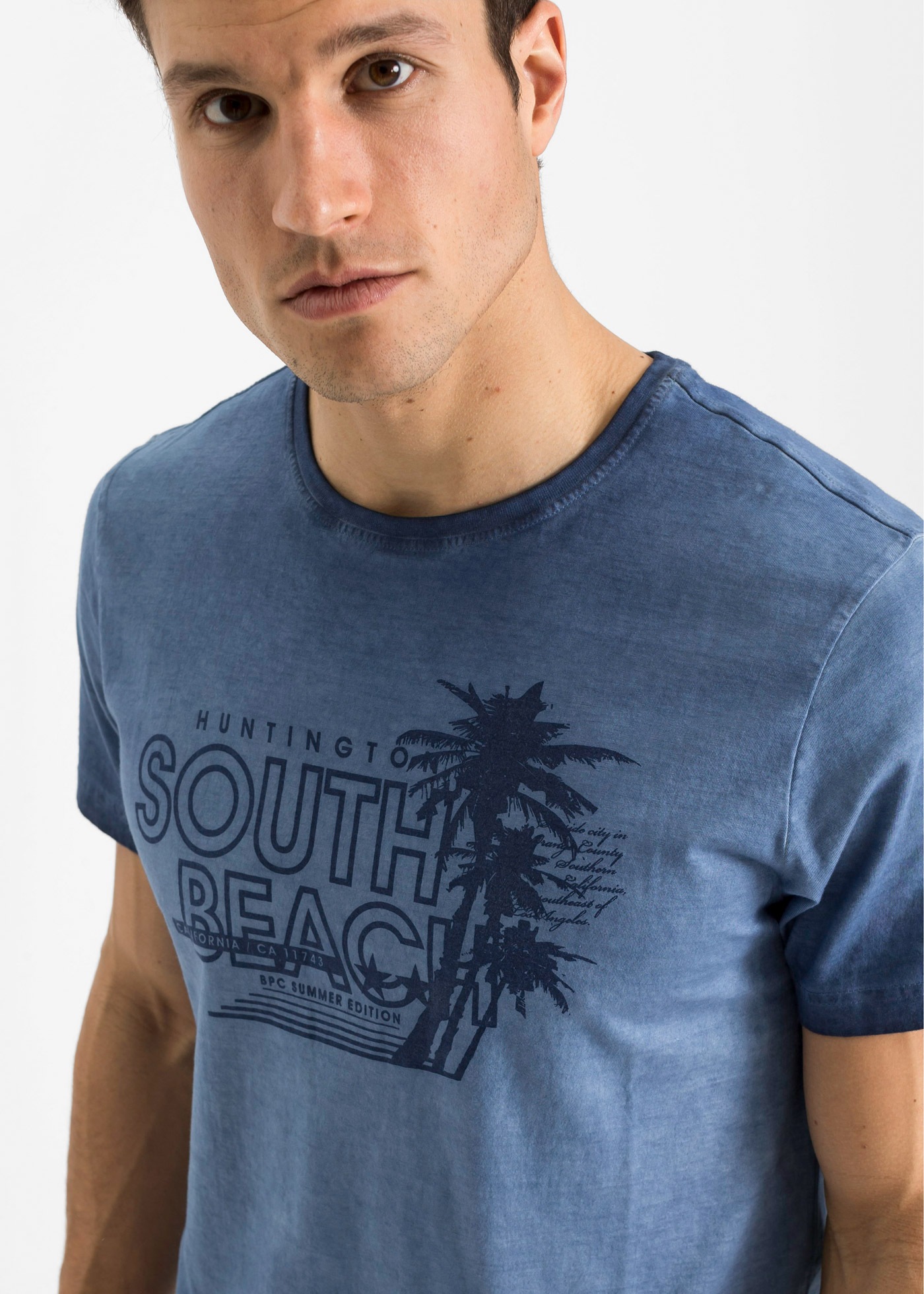 bonprix T-Shirt Regular Fit, Kurzarm, mit sommerlichem Druck