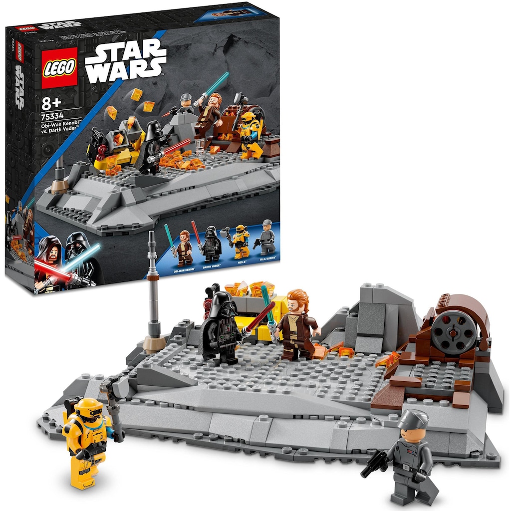 LEGO® Konstruktionsspielsteine »Obi-Wan Kenobi™ vs. Darth Vader™ (75334), LEGO® Star Wars™«, (408 St.)