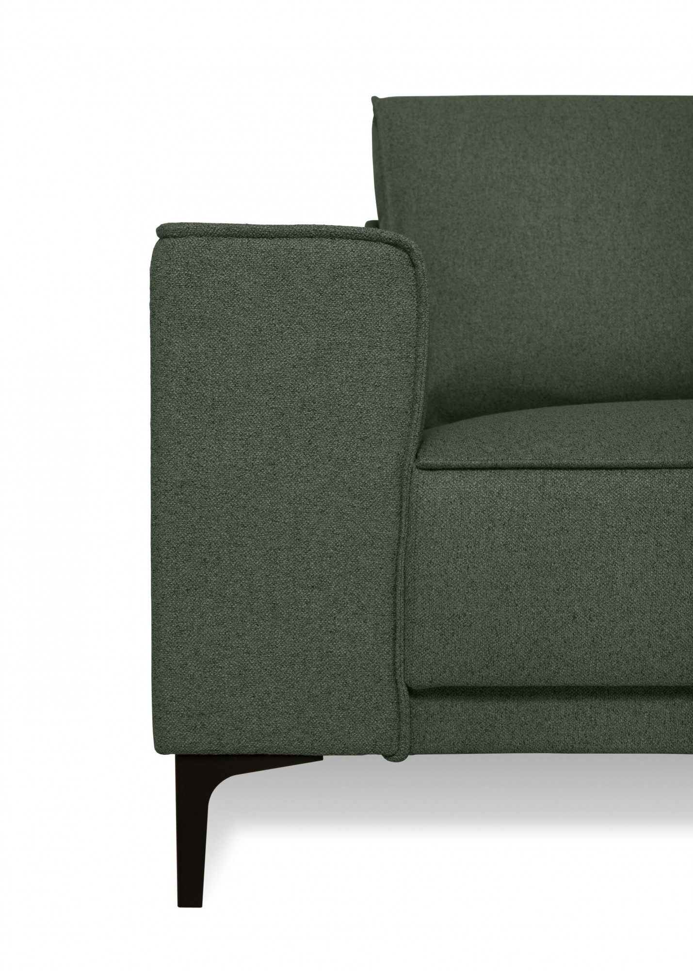 Places of Style Ecksofa »Casina«, mit abgerundeter Ottomane, in einem weichen Chenille-Stoff