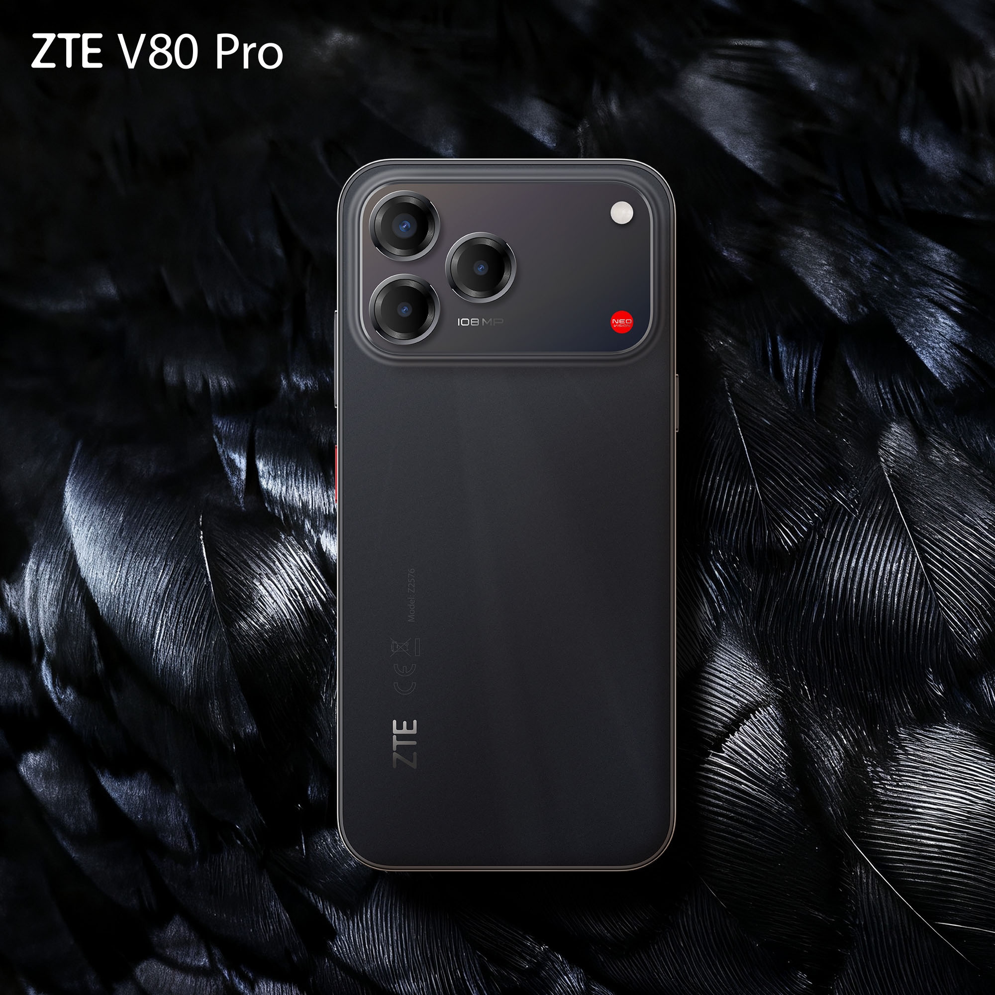 ZTE Smartphone »V80 Pro 8+256GB« Feather Black