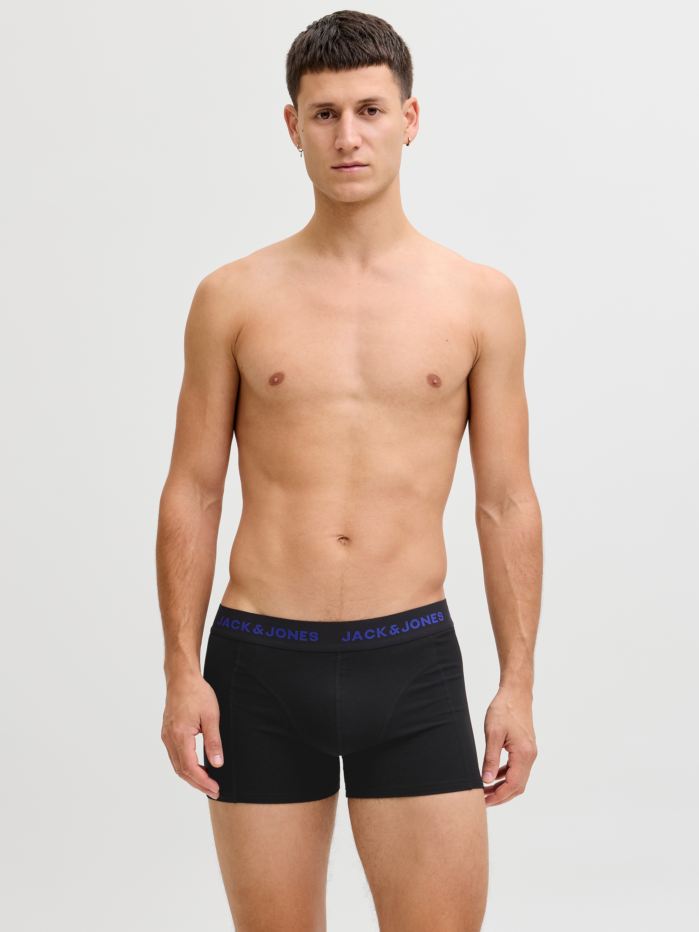 Jack & Jones Trunk »JACBLACK – Formschlüssige Boxershorts mit elastischem Bund«, 5 Stk. unifarben, casual, körpernah, Jersey