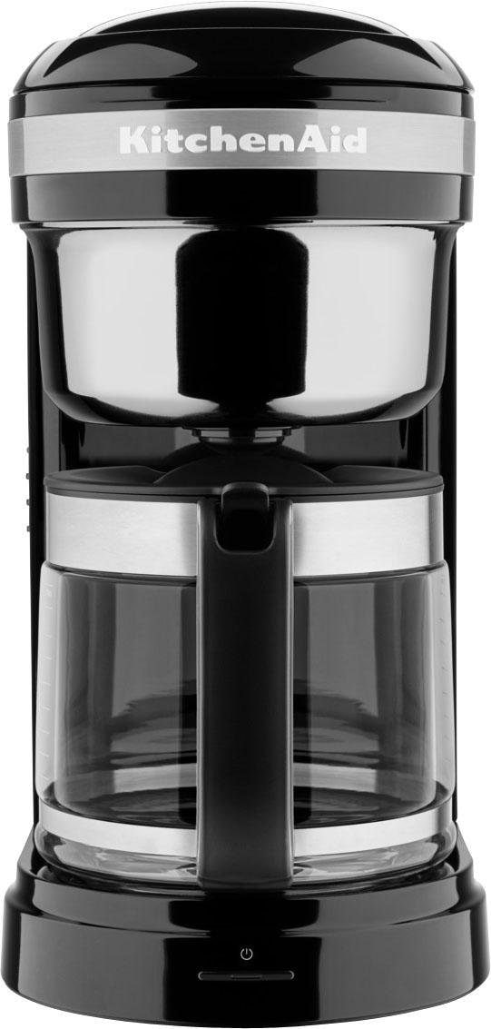 KitchenAid Filterkaffeemaschine »5KCM1209EOB ONYX BLACK«, 1,7 l Kaffeekanne, goldfarbener Permanentfilter, Drip-Kaffeemaschine mit spiralförmigem Wasserauslass