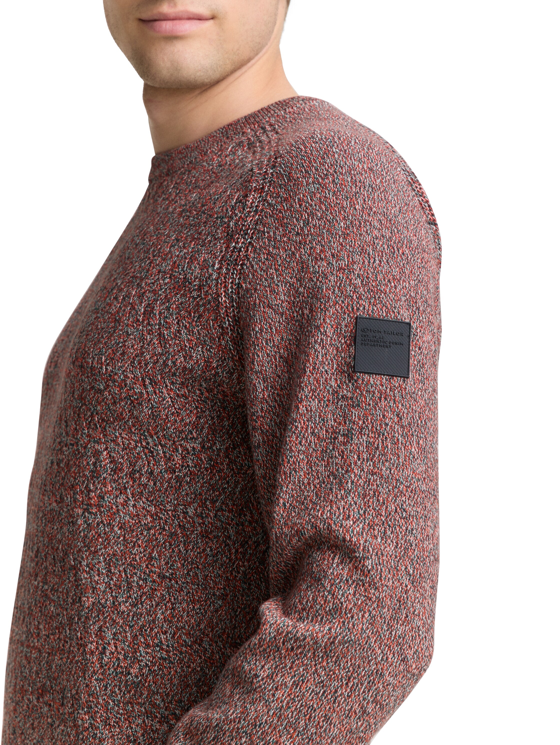 TOM TAILOR Strickpullover, mit Logo Stickerei am Arm
