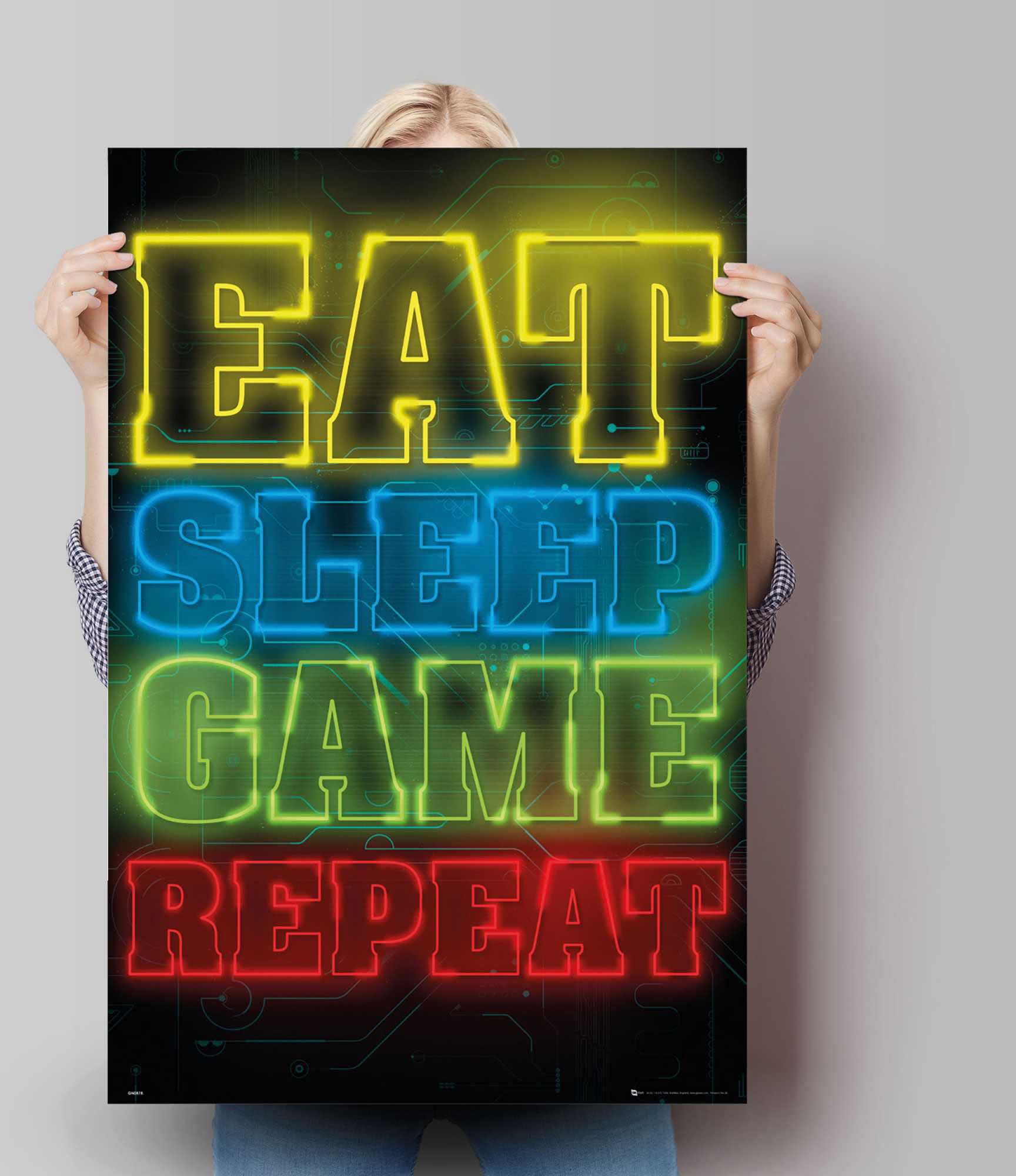 repeat«, Reinders! Zocken Poster »Poster bei game sleep OTTO (1 St.) Eat Spiele,