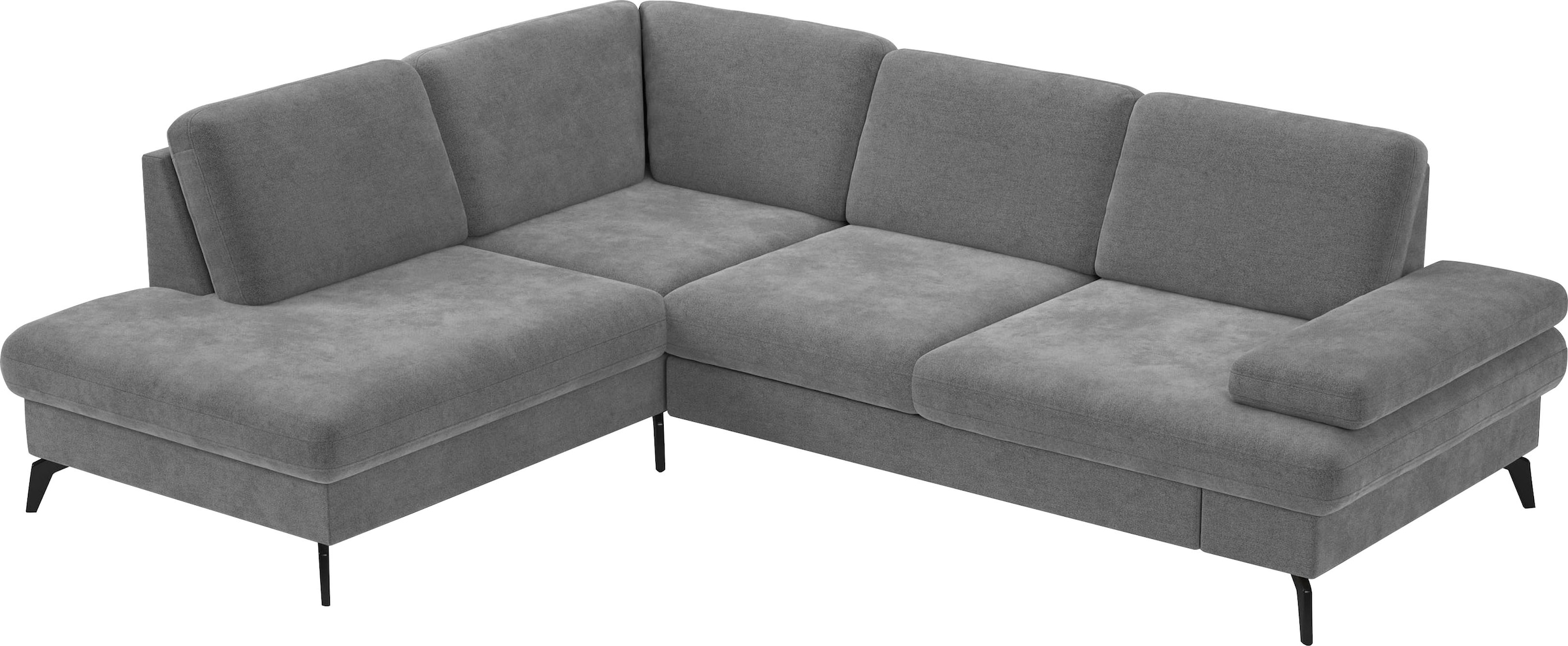 sit&more Ecksofa »Morris L-Form, inkl. Sitztiefenverstellung«, wahlweise mit Armteilverstellung, Bettfunktion & Bettkasten