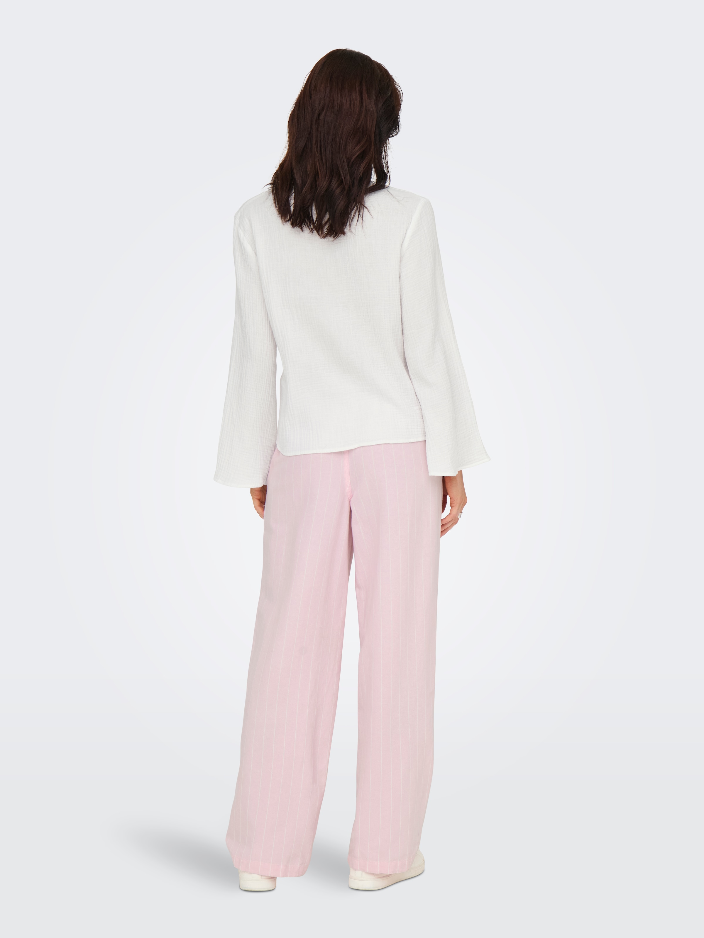 JDY Langarmbluse »JDYTHEIS LIFE L/S TOP WVN NOOS« Baumwolle, regular fit, Musselin Qualität