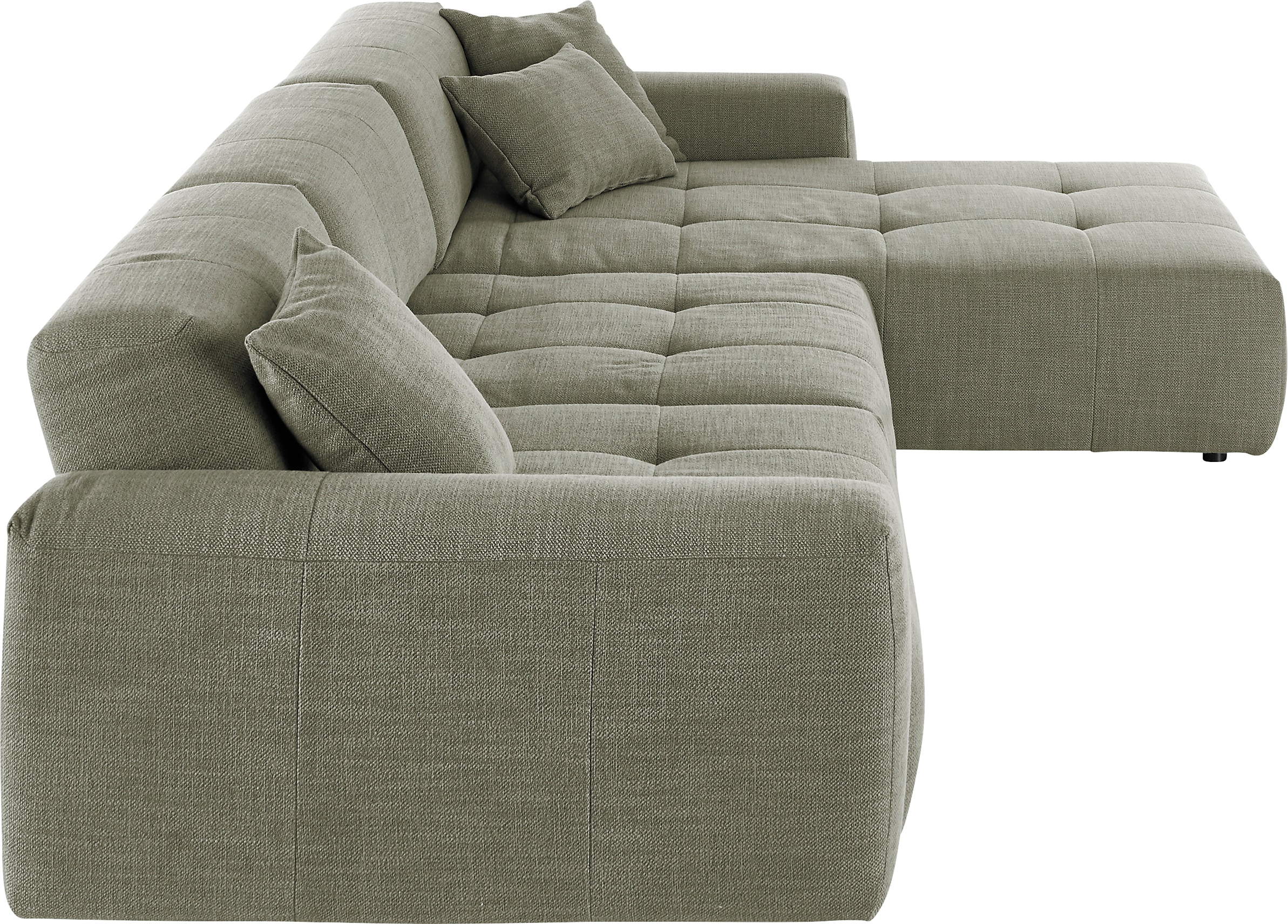 3C Candy Ecksofa »Yoshy mit Komfortfunktionen, modern und bequem, L-Form«, Zwei verschiedene Sitztiefen durch verstellbare Rückenlehne