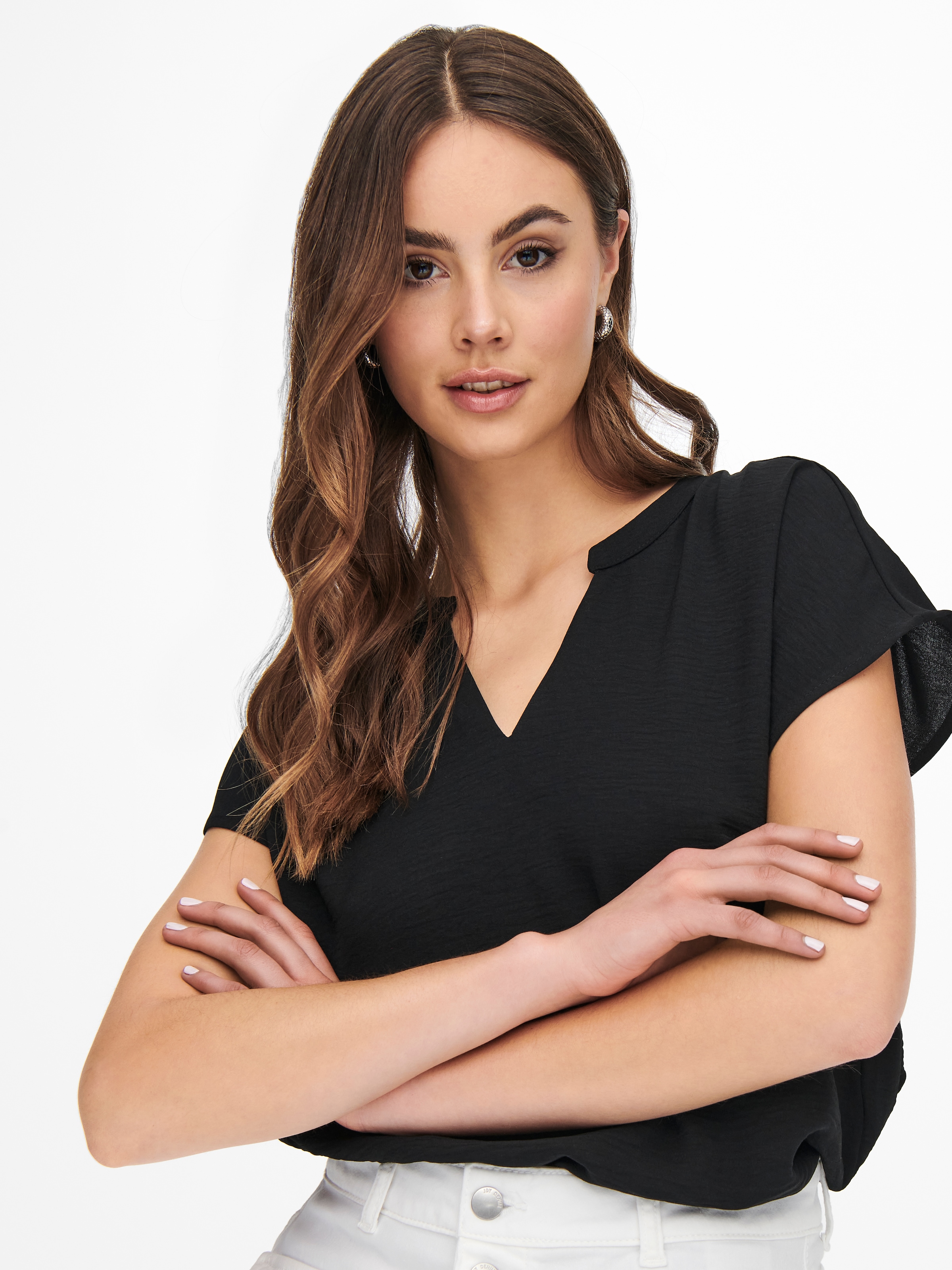 JDY Shirtbluse »JDYLION S/S TOP WVN NOOS«