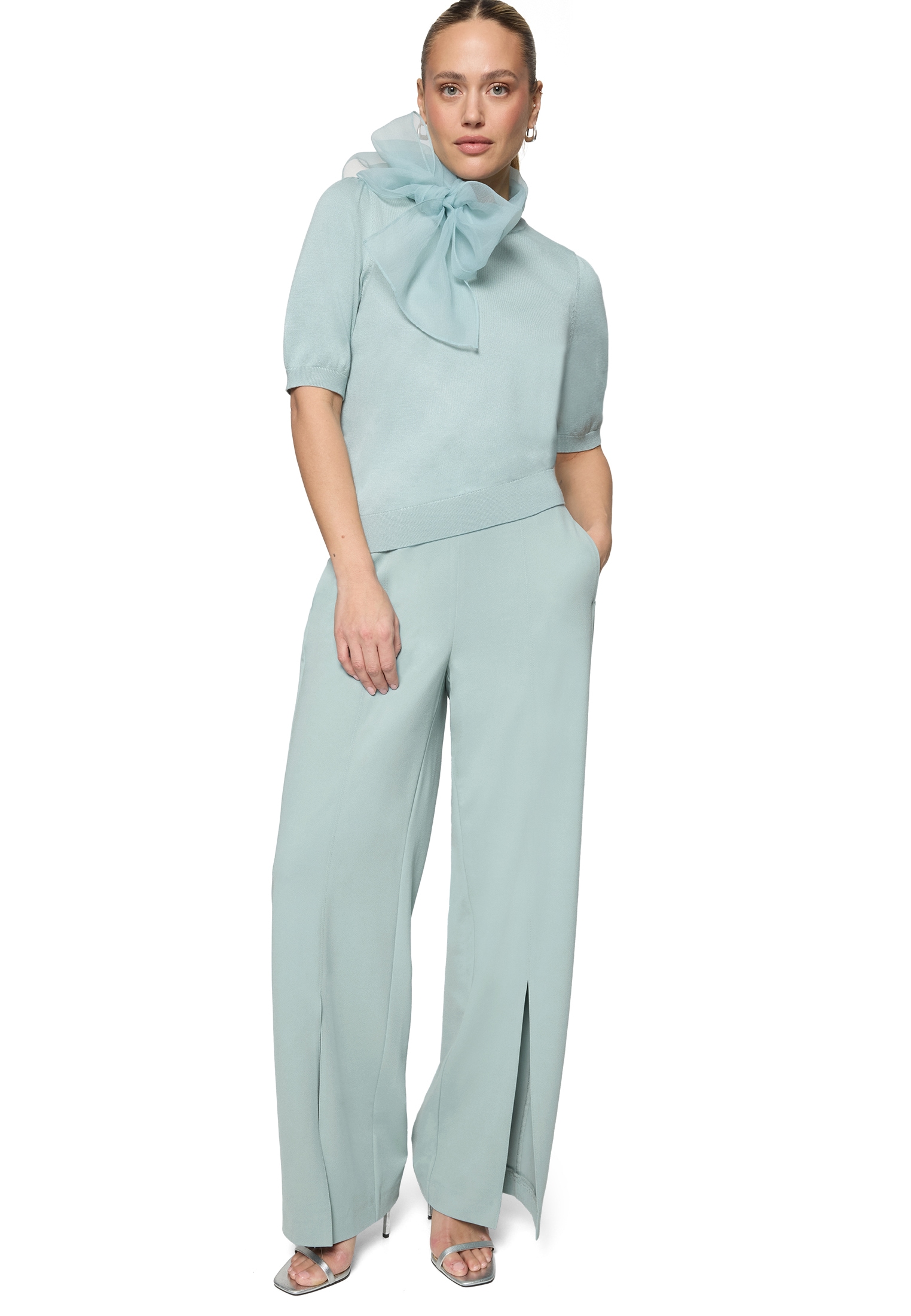 Zero Stoffhose »Stoffhose mit Schlitz vorn«
