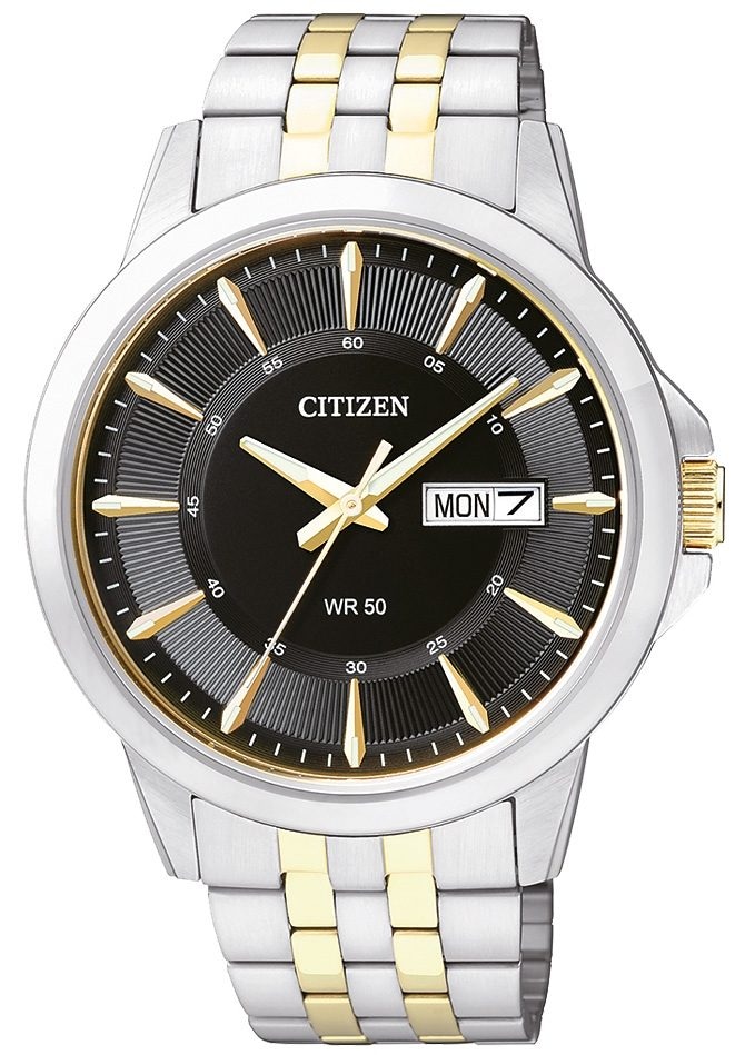 Citizen Quarzuhr »BF2018-52EE«, Armbanduhr, Herrenuhr, Damenuhr, Edelstahlarmband, Datum