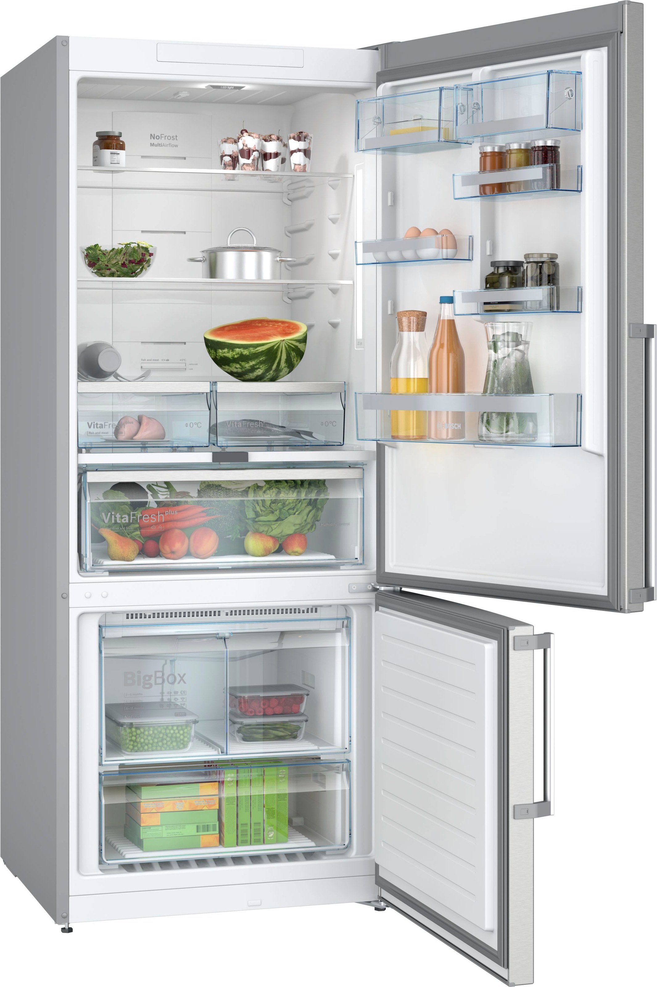 BOSCH Kühl-/Gefrierkombination Serie 6 »KGN76AIDR«, Breite 75cm