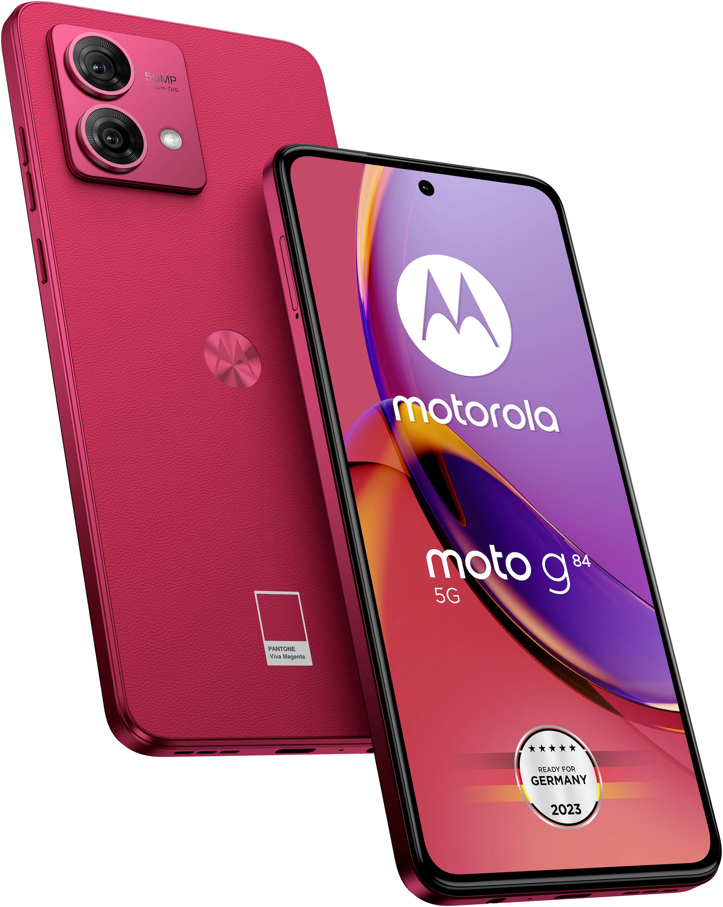 Motorola Smartphone »moto g84 5G«, Viva Magenta, 256 GB Speicherplatz