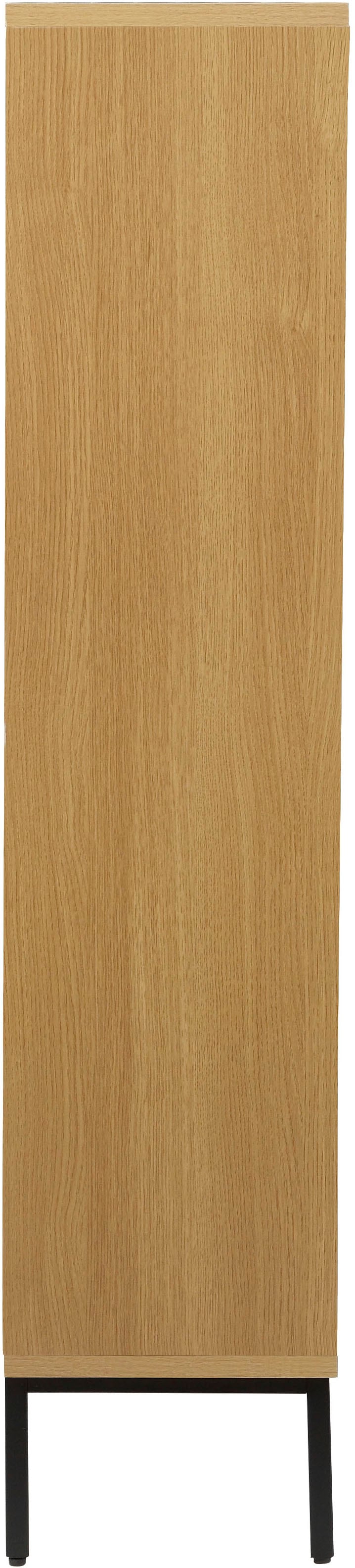 OTTO home Schuhschrank »Aubeline« aus massiver Esche, Metallgestell mit Pulverbeschichtung, Breite 80 cm