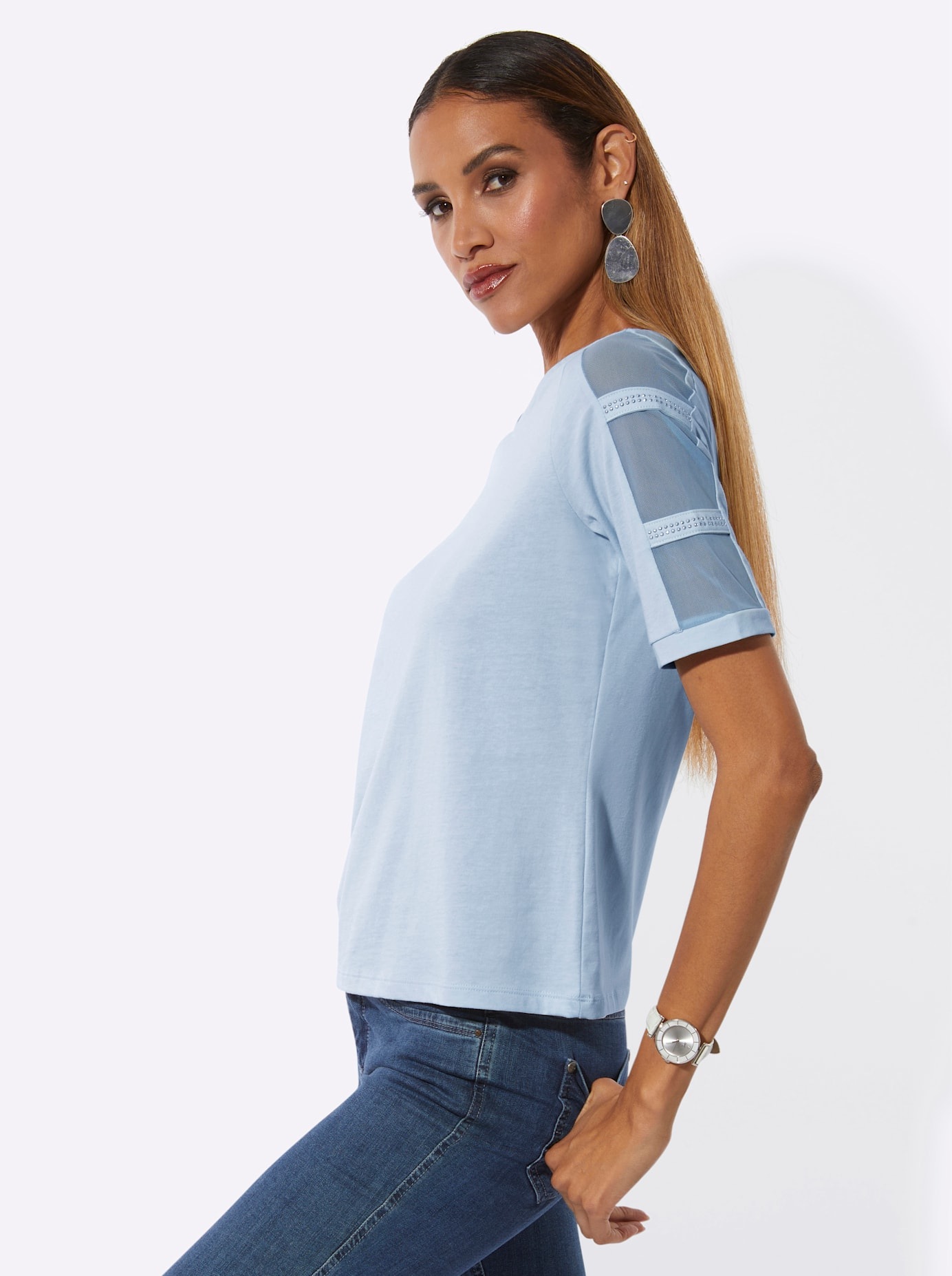 creation L Rundhalsshirt »Kurzarm-Shirt« 1 tlg.