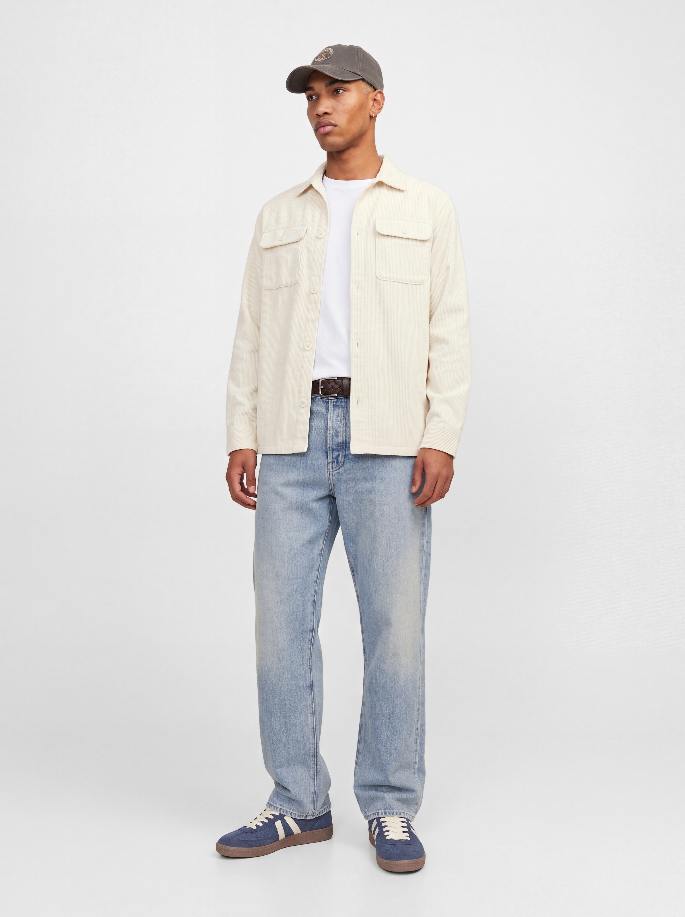 Jack & Jones Langarmhemd »JJEREGENT CORD OVERSHIRT LS SN« Baumwolle, locker geschnitten
