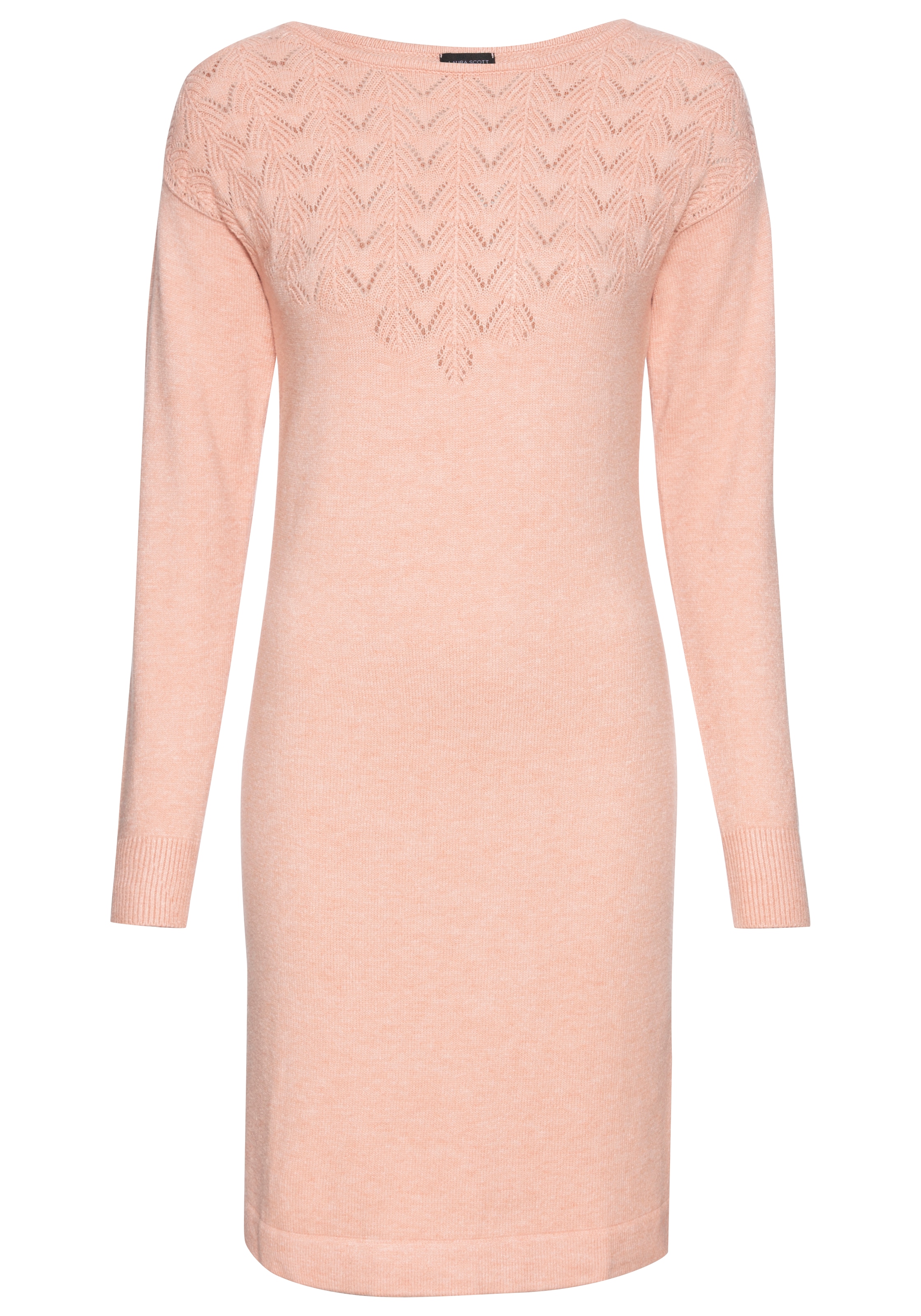 Laura Scott Strickkleid, mit Ajourdetails