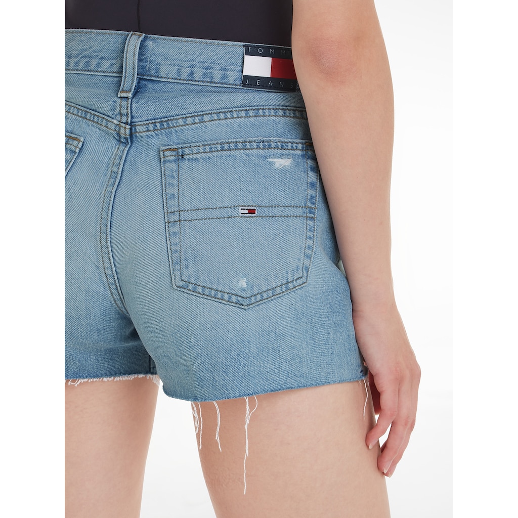 Tommy Jeans Shorts »HOT PANT BH0015«, mit heavy Destroyed Effekten am Saum