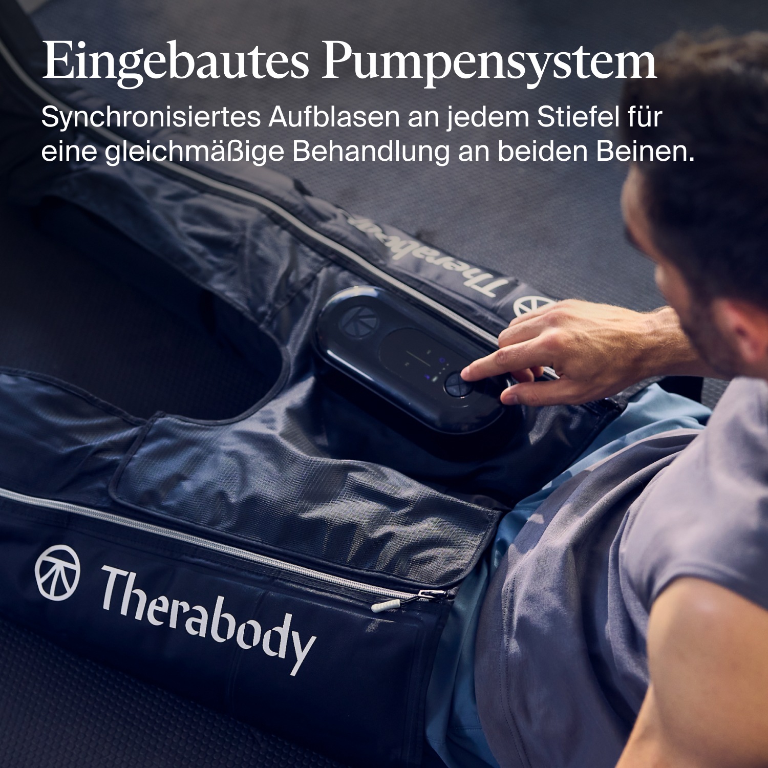Therabody Massagegerät »Gr. L, RecoveryAir JetBoots Prime Kompressions-Stiefel, Large«, lindert Muskelschmerz, fördert Regeneration, Leistung, Flexibilität