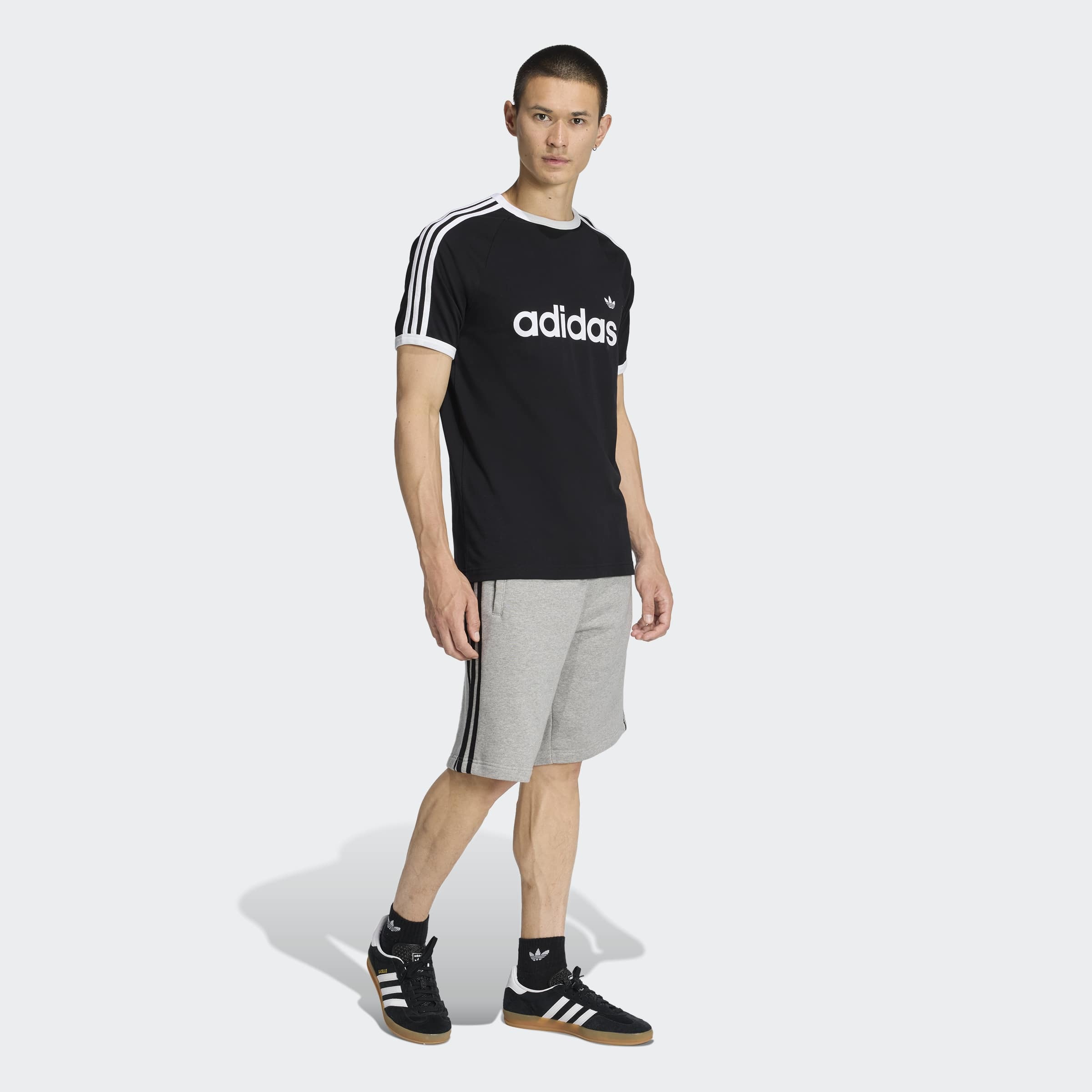 adidas Originals T-Shirt »3-STREIFEN RINGER, SCHMAL GESCHNITTEN«