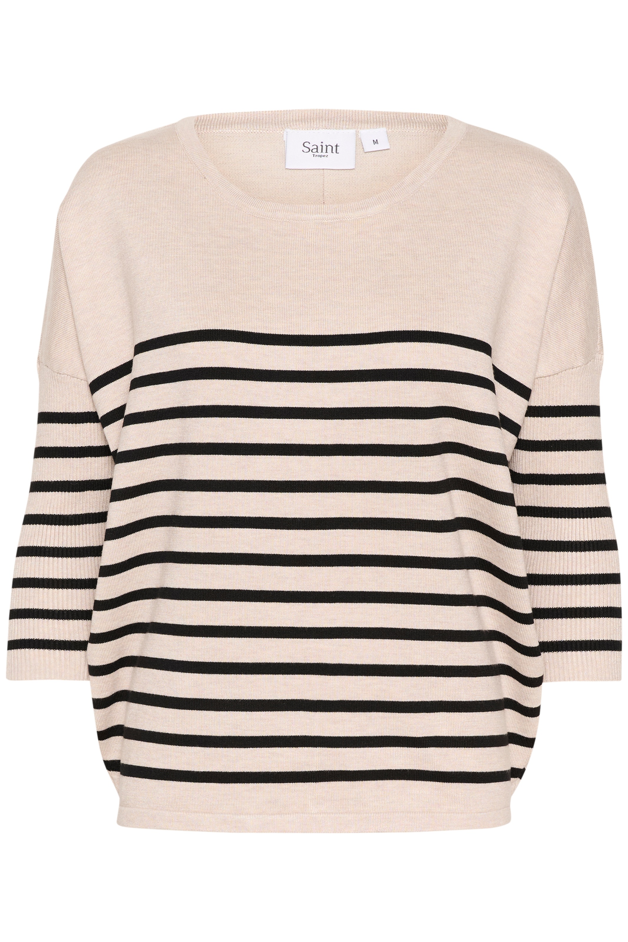 Saint Tropez Strickpullover »MilaSZ R-neck Stripe«