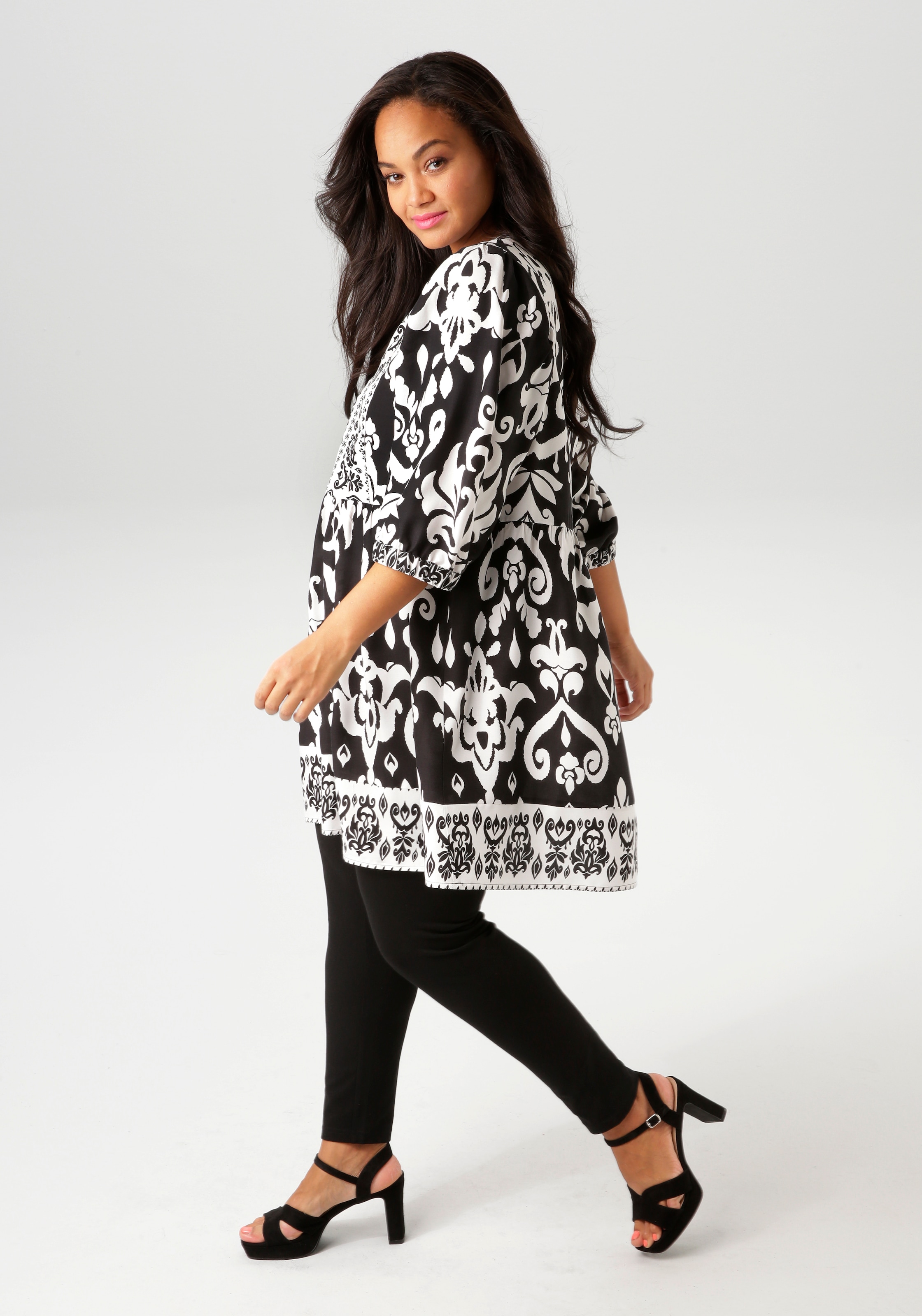 Aniston PLUS Leggings, aus elastischer Single Jersey-Qualität - NEUE KOLLEKTION