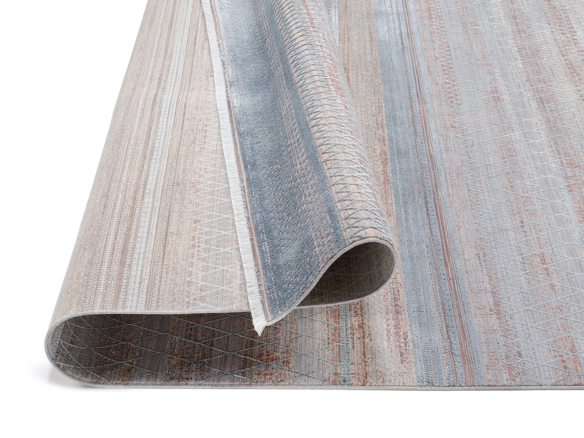OCI DIE TEPPICHMARKE Teppich »FARBEN MASTER« rechteckig 7 mm Höhe Klassisches Muster, eingefasst, in 3-D-Optik, mit Fransen