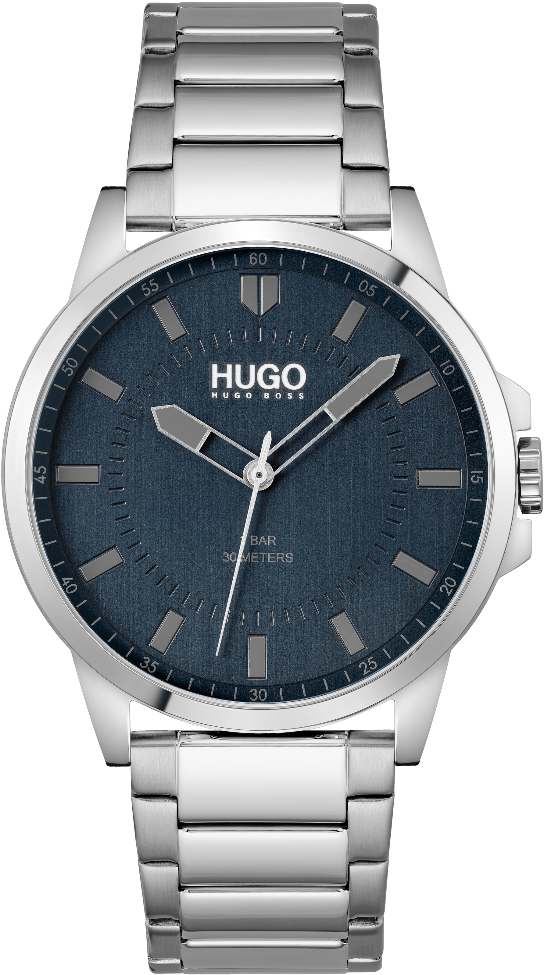 HUGO Quarzuhr »#FIRST, 1530186«, Armbanduhr, Herrenuhr, Mineralglas, anlog
