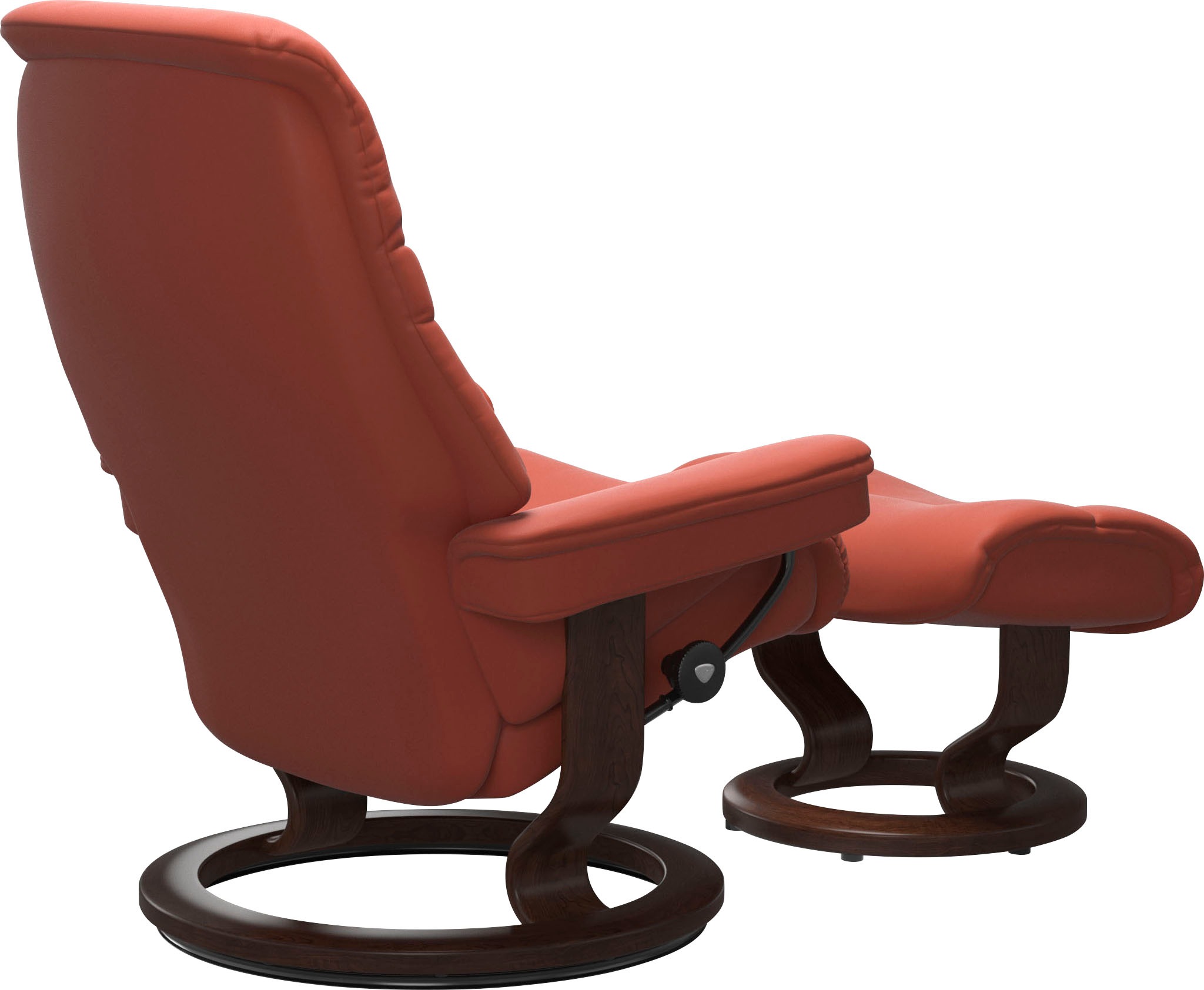 Stressless® Relaxsessel »Sunrise«, (Set, Relaxsessel mit Hocker), mit Classic Base, Größe S, Gestell Braun