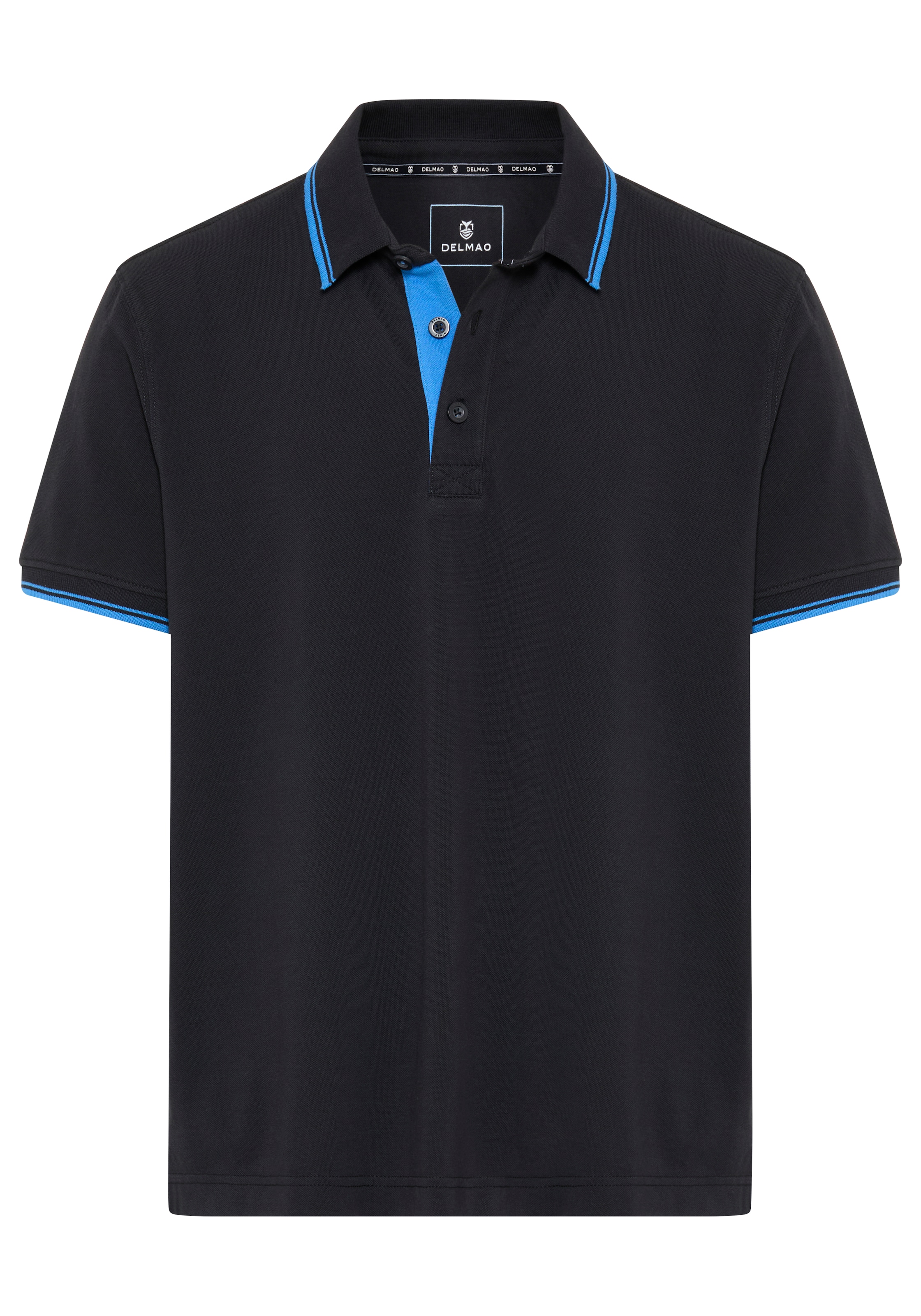 DELMAO Poloshirt »Neue Kollektion!« normale Passform, Kurzarm, mit Stickerei