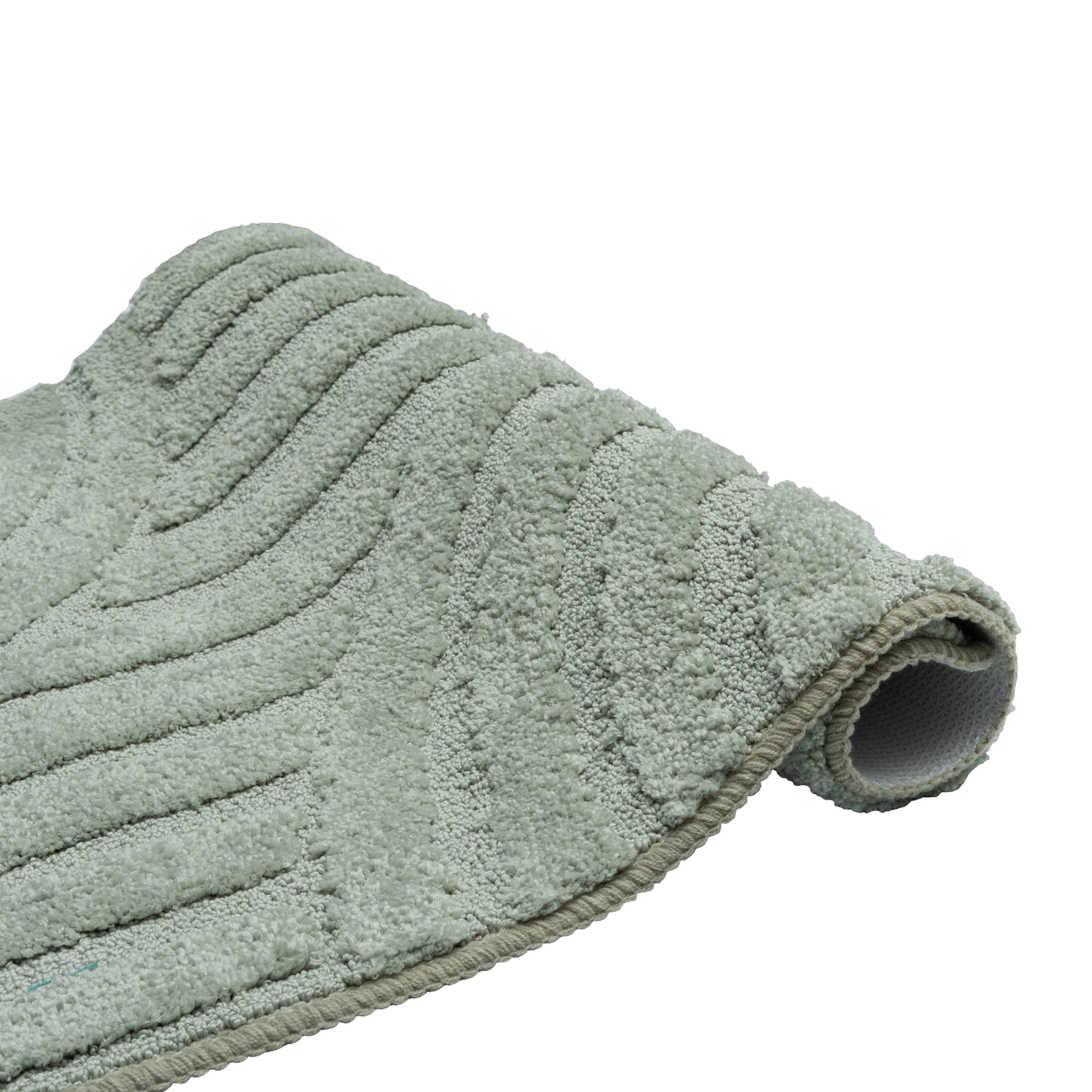 OTTO home Badematte »Regona Scandi, Badvorleger, Badezimmer Teppich, Duschvorleger« Höhe 10 mm rutschhemmend beschichtet strapazierfähig Badteppich, Uni Farben, Hoch-Tief-Effekt, modernes Muster, Zen