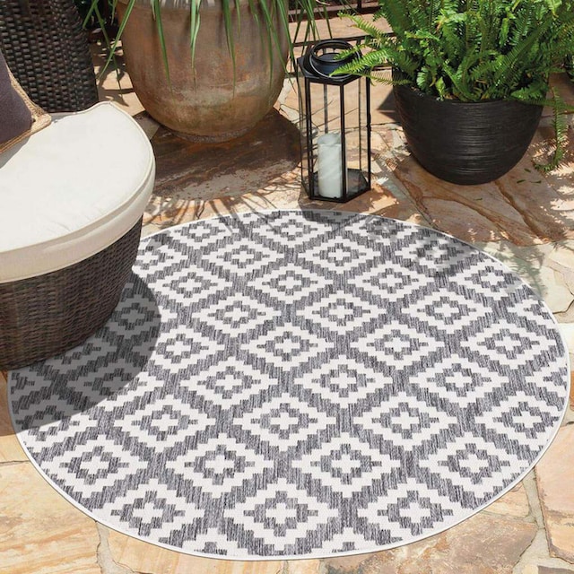 Carpet City Teppich »Outdoor«, rund, UV-beständig, Flachgewebe, auch in  quadratischer Form erhältlich kaufen bei OTTO