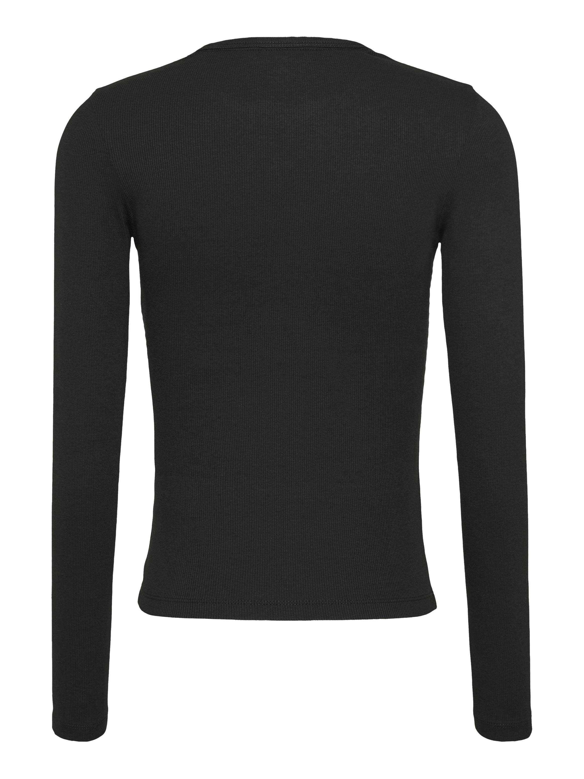 Tommy Jeans Langarmshirt »TJW SLIM ESSENTIAL RIB LS«, mit Logostickerei