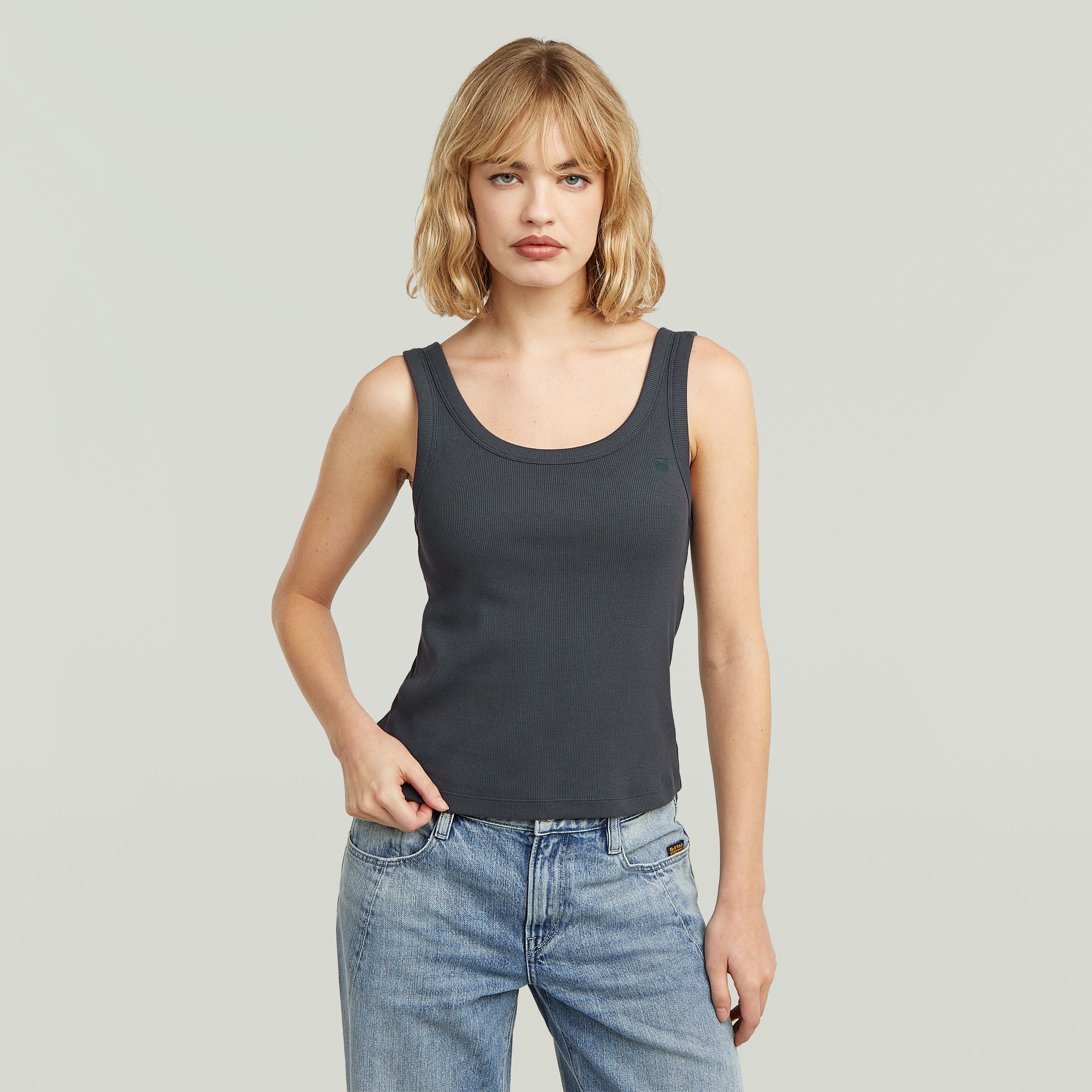 G-STAR Ripptanktop »Slim Rib Tank wmn« aus Baumwolle mit Stretch