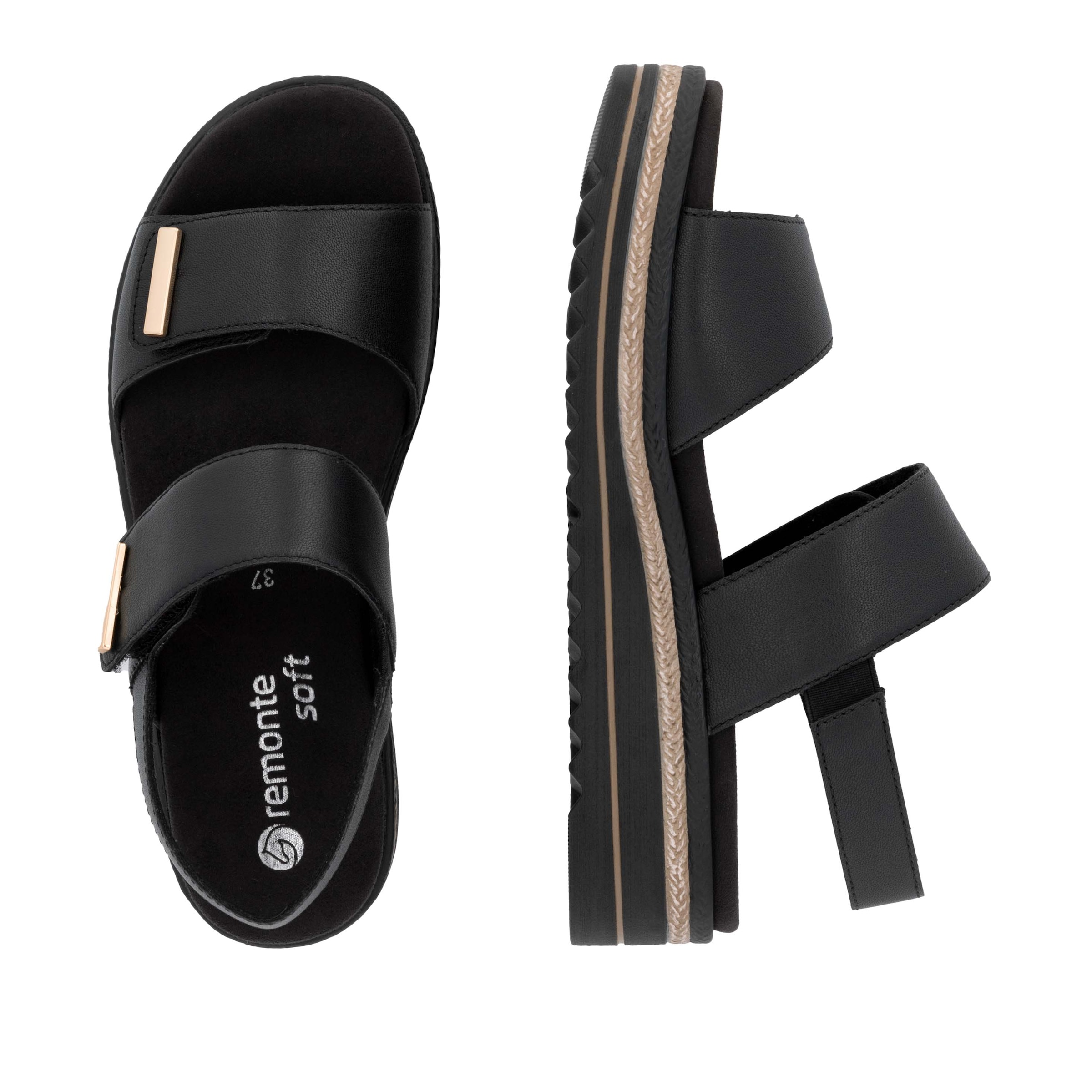 Remonte Keilsandalette, Riemchensandale, Bequemschuh mit Schmuckelementen