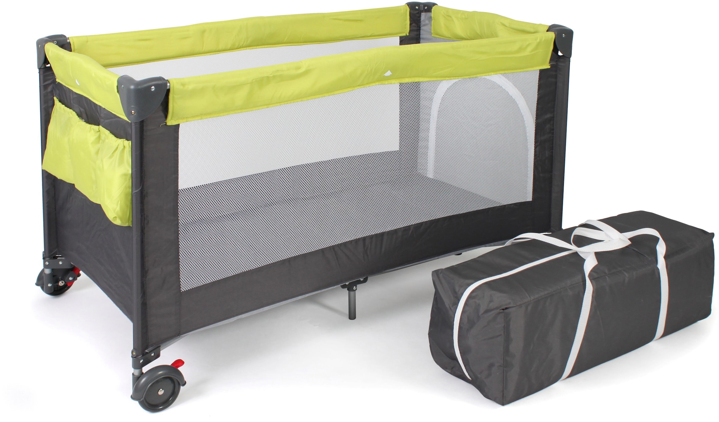 CHIC4BABY Baby-Reisebett »Luxus, Lemongreen«