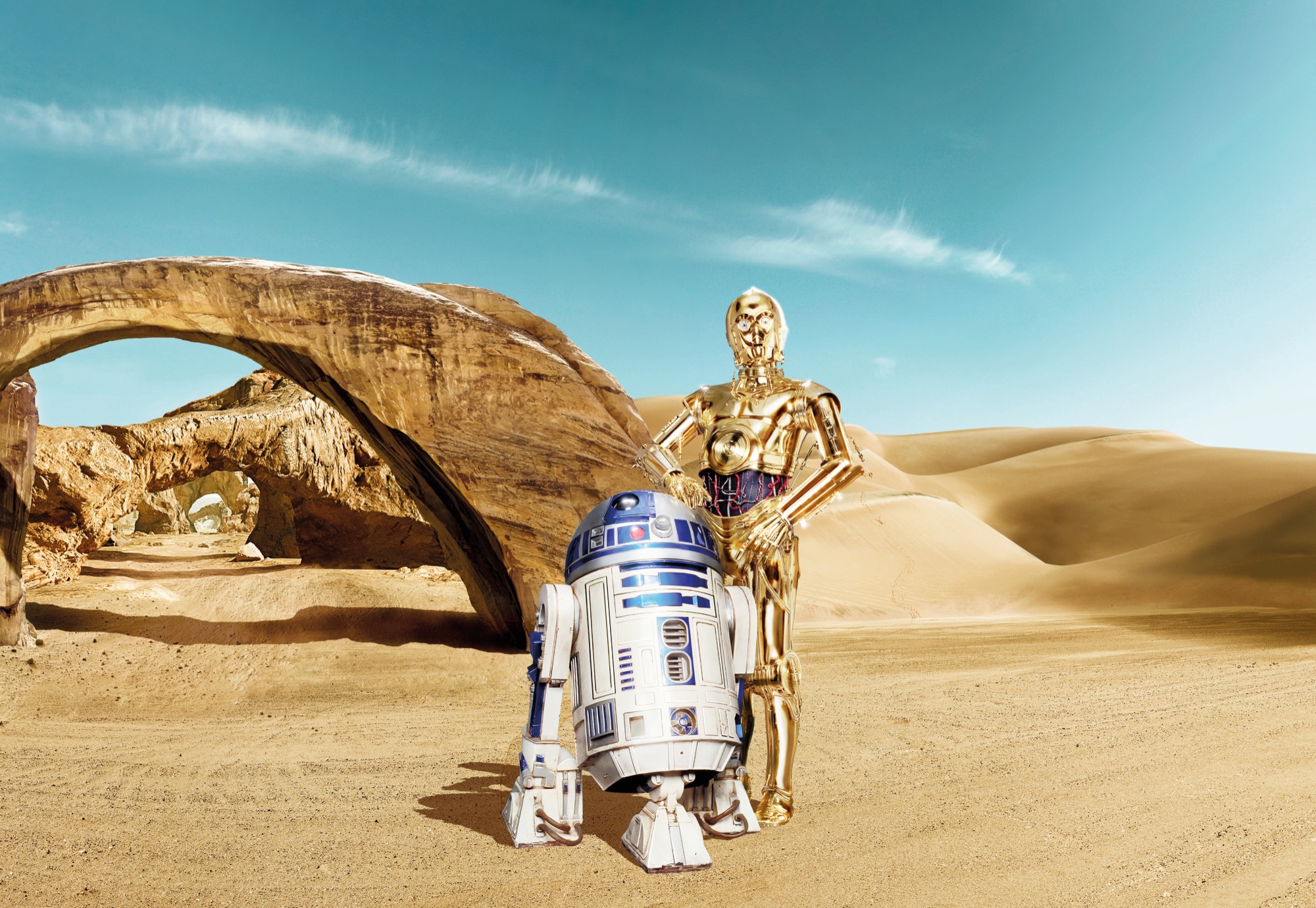 Komar Fototapete »Star Wars Lost Droids«, bedruckt-Comic, ausgezeichnet lichtbeständig