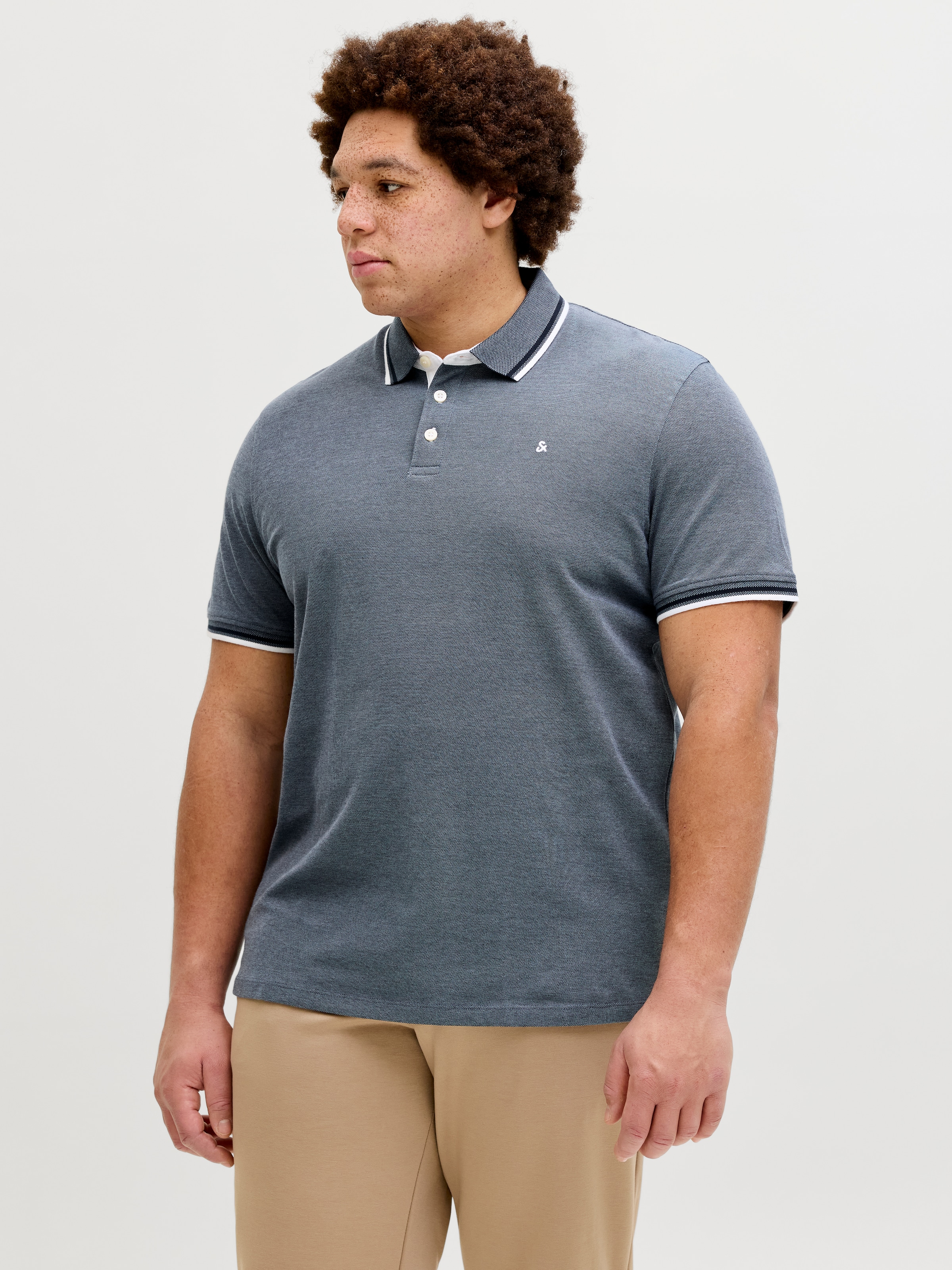 Jack & Jones PlusSize »JJEPAULOS POLO SS NOOS PLS« Baumwolle, regular fit