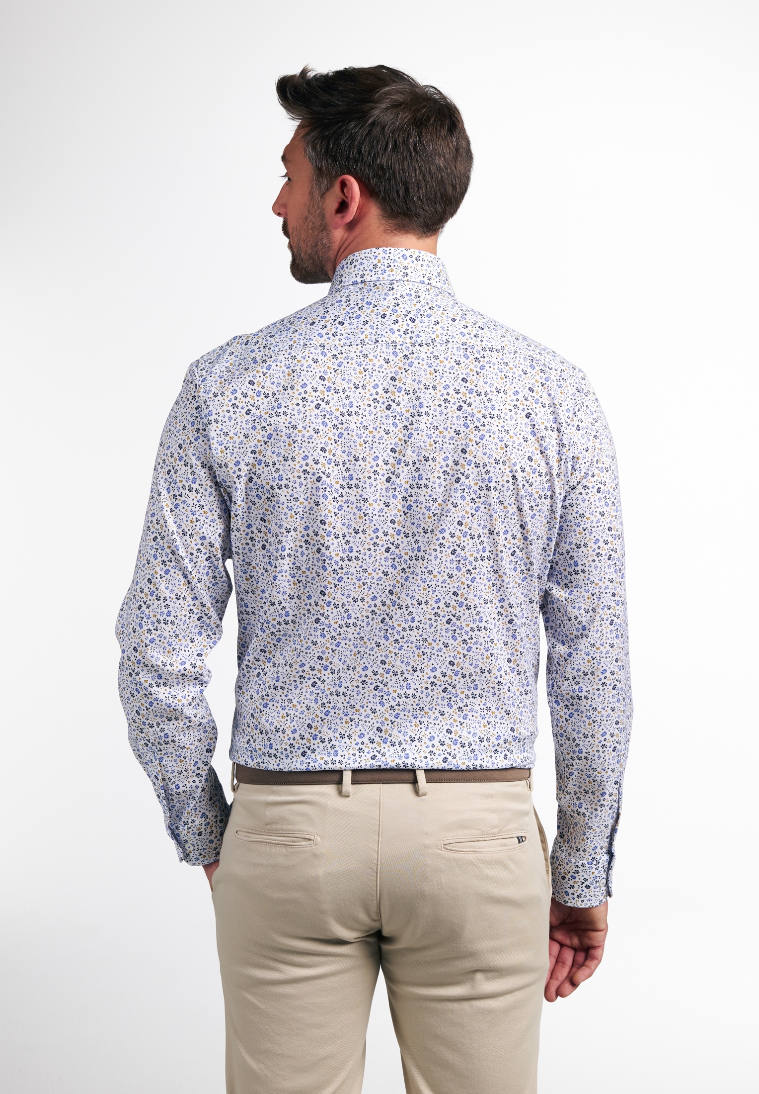 Eterna Langarmhemd »MODERN FIT« EASY IRON (bügelleicht)