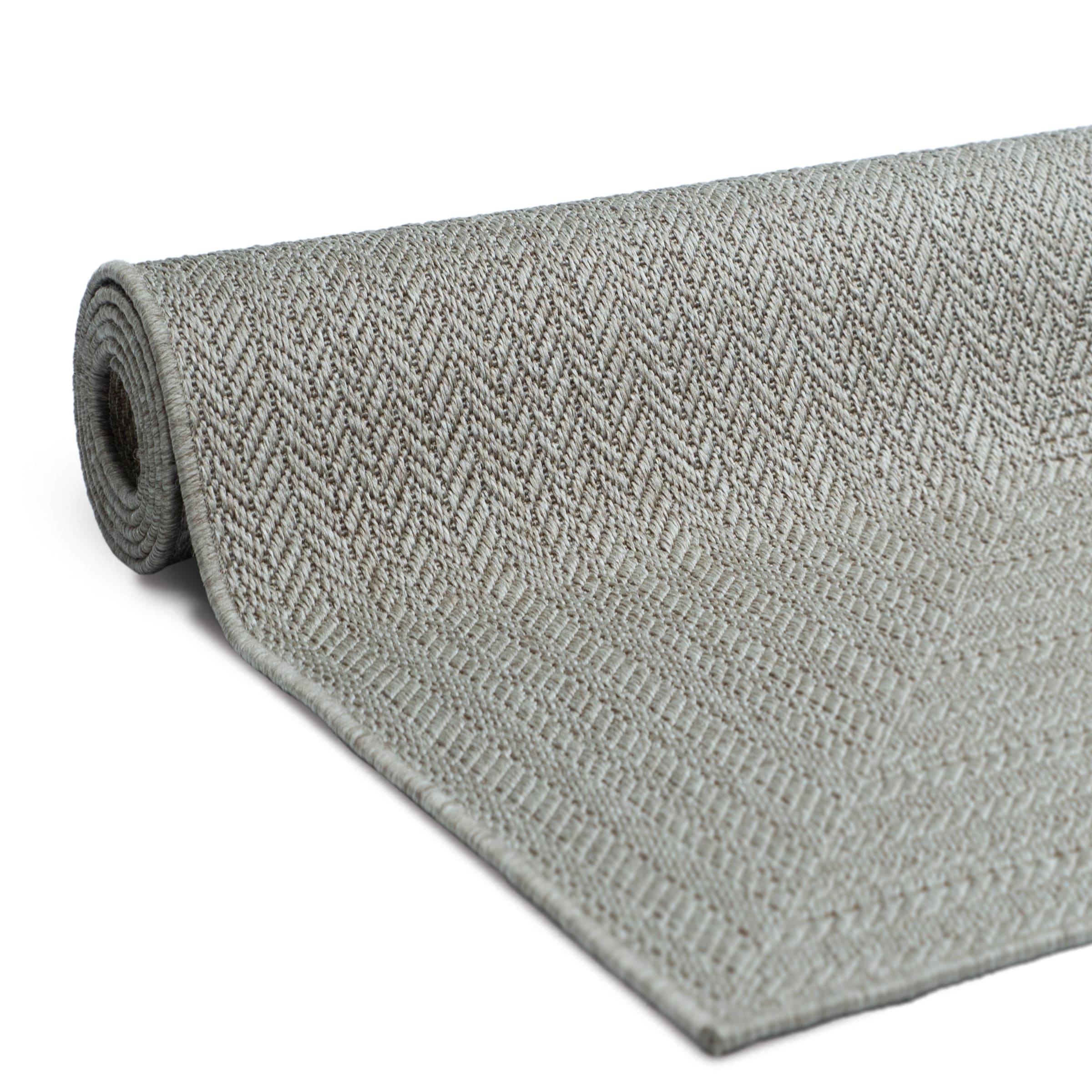 OTTO home Teppich »Aliv, Fischgräten-Design auch für Balkon und Terrasse« rechteckig 3 mm Höhe In- und Outdoor geeignet, Wetterfest & UV-beständig