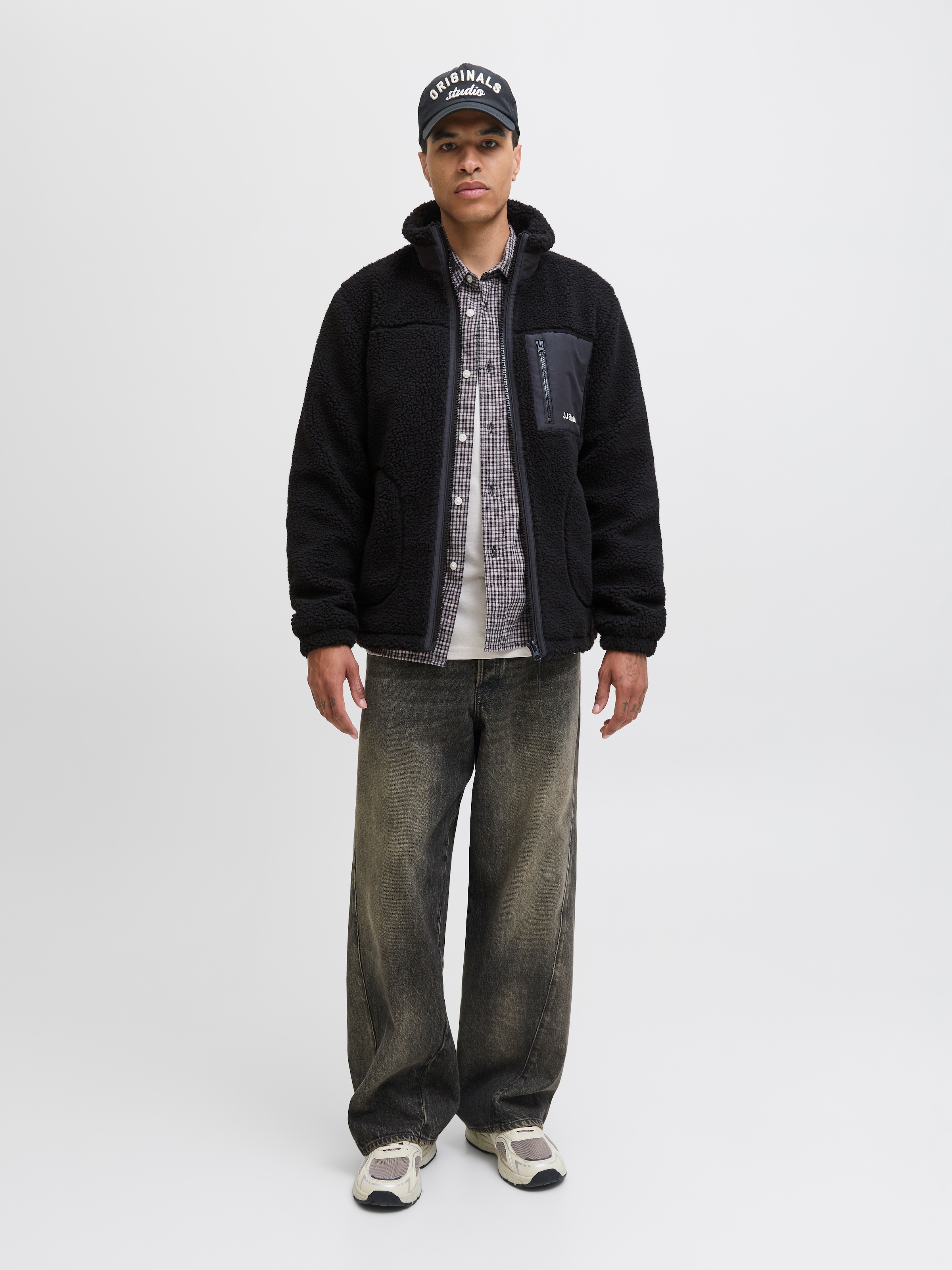 Jack & Jones Fleecejacke »JJESOHO TEDDY JACKET NOOS«, ohne Kapuze