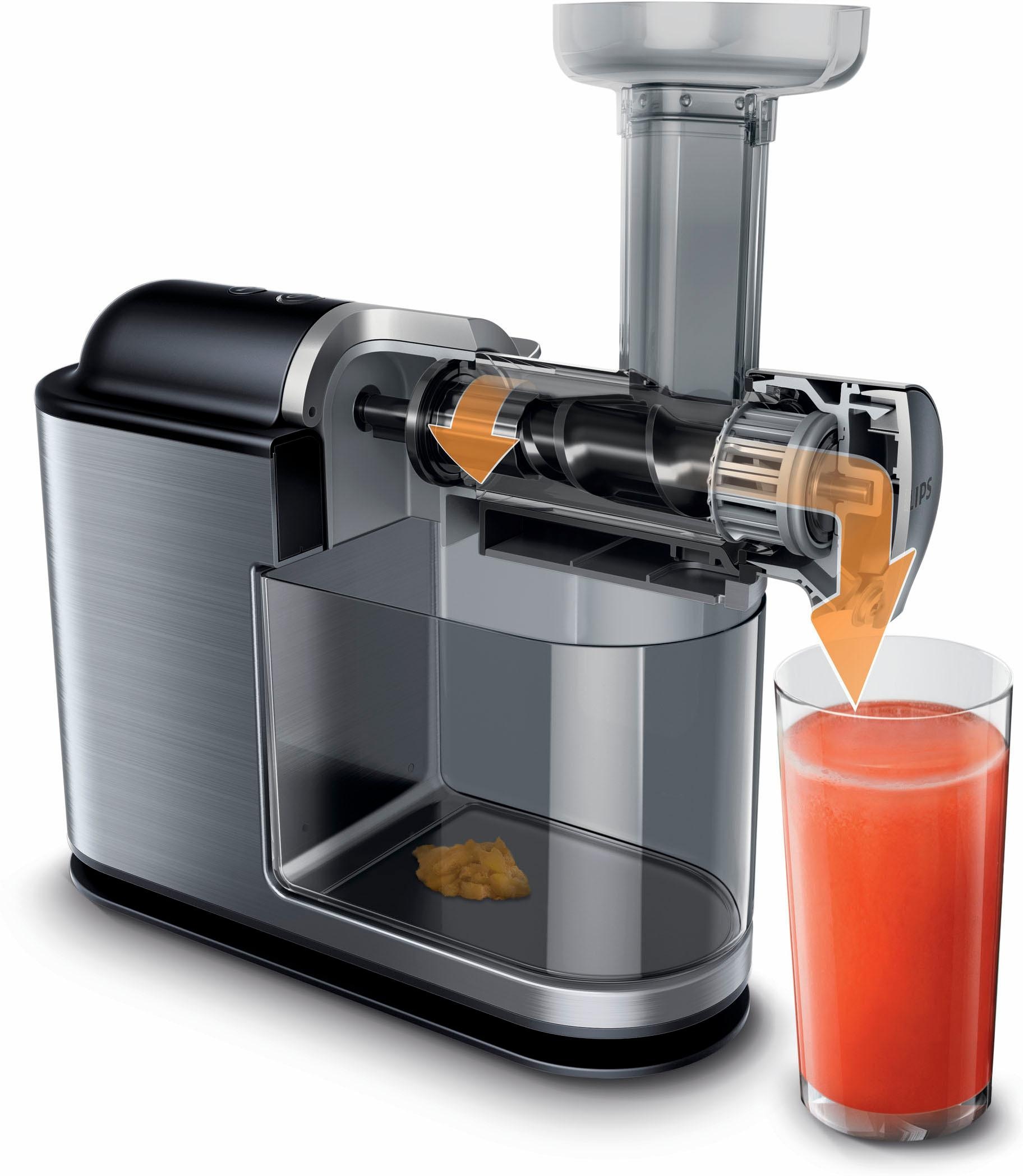 Philips Slow Juicer »HR1949/20«, 200 W, Avance Collection, mit Tropfstop, QuickClean und 1 l Saftbehälter