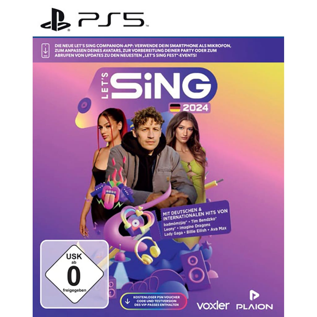 Ravenscourt Spielesoftware »Let's Sing 2024 German Version«, PlayStation 5